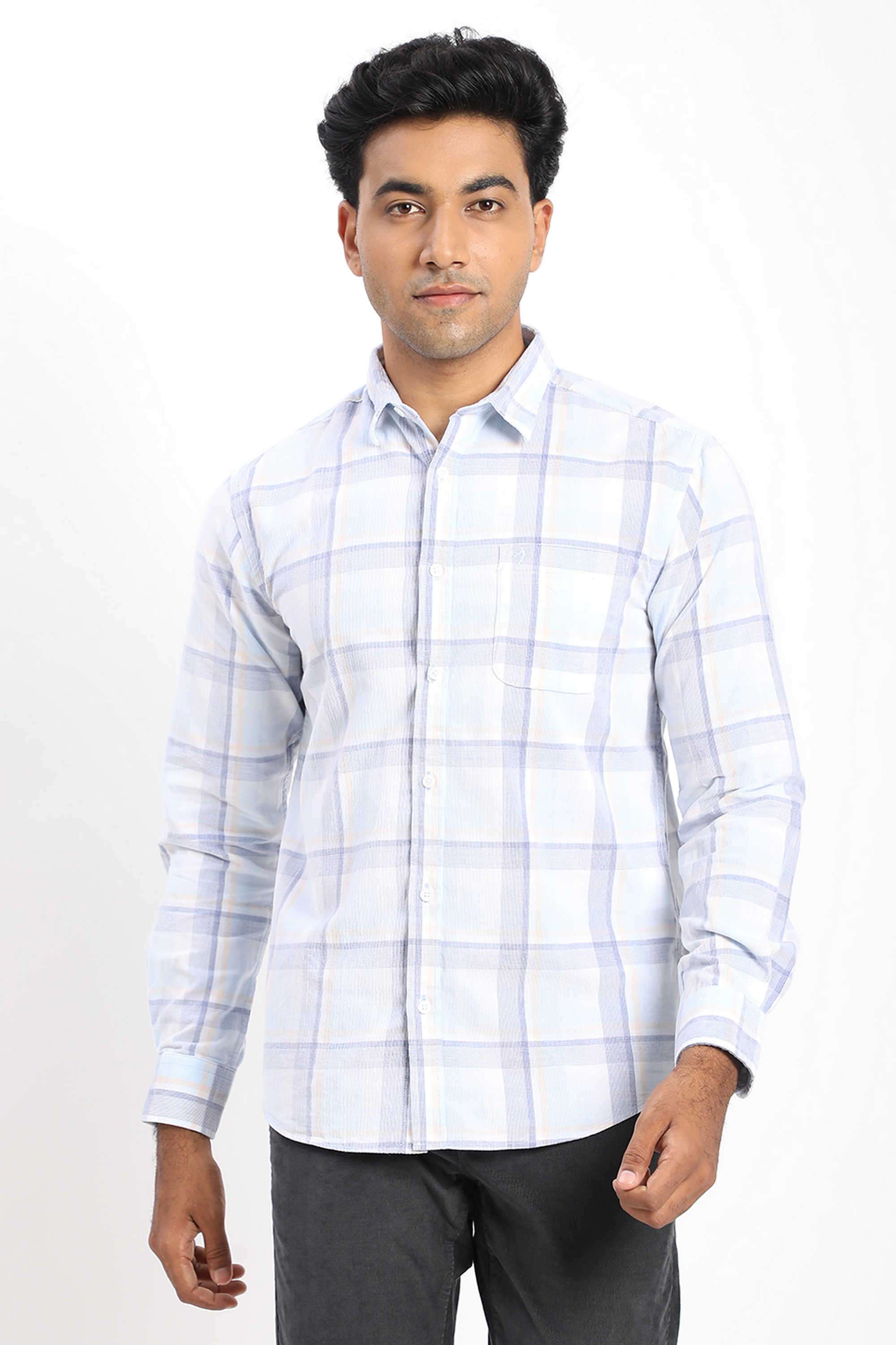 Checks-Cotton-Regular-Fit-Men-s-Casual-Shirt
