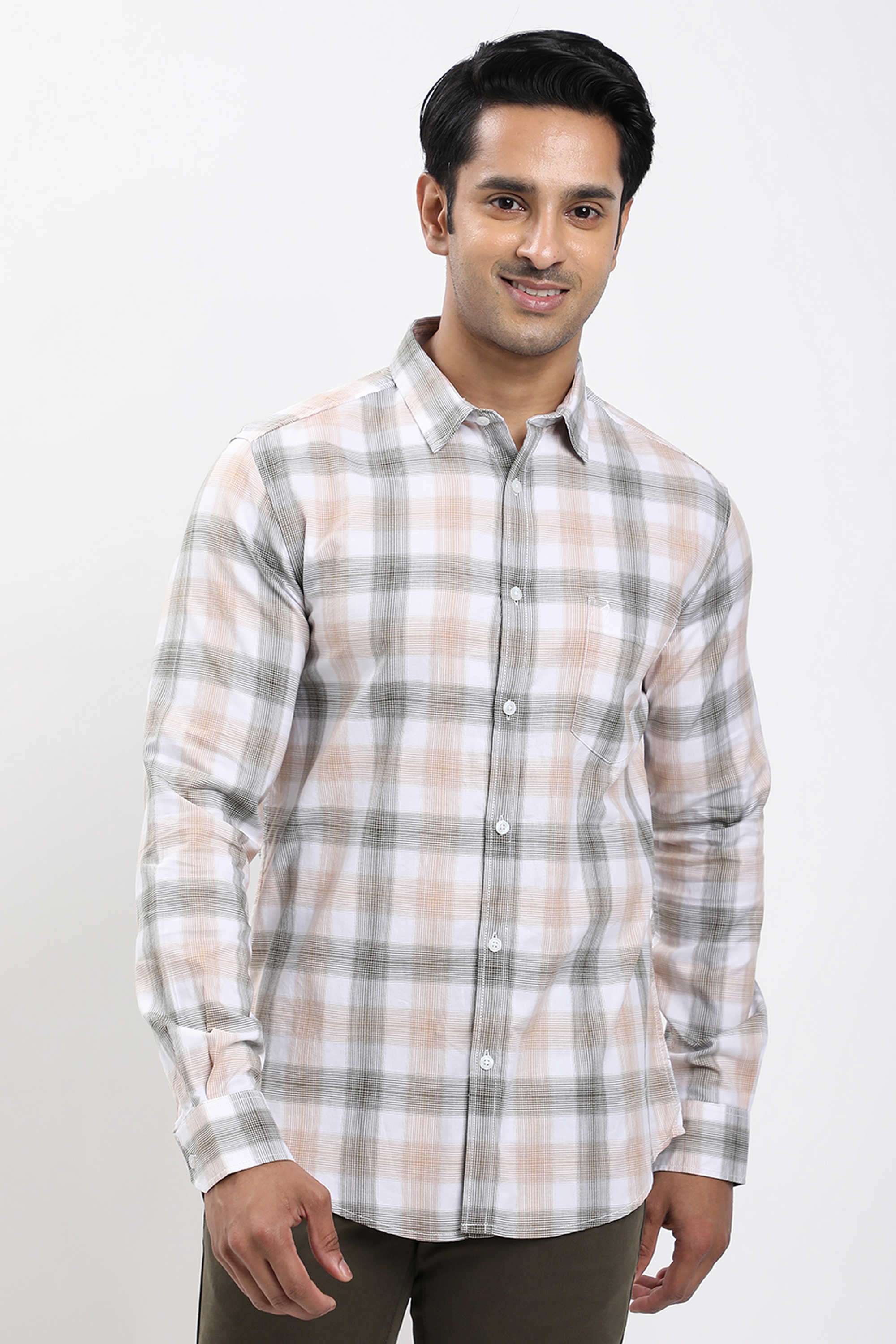 Checks-Cotton-Regular-Fit-Men-s-Casual-Shirt