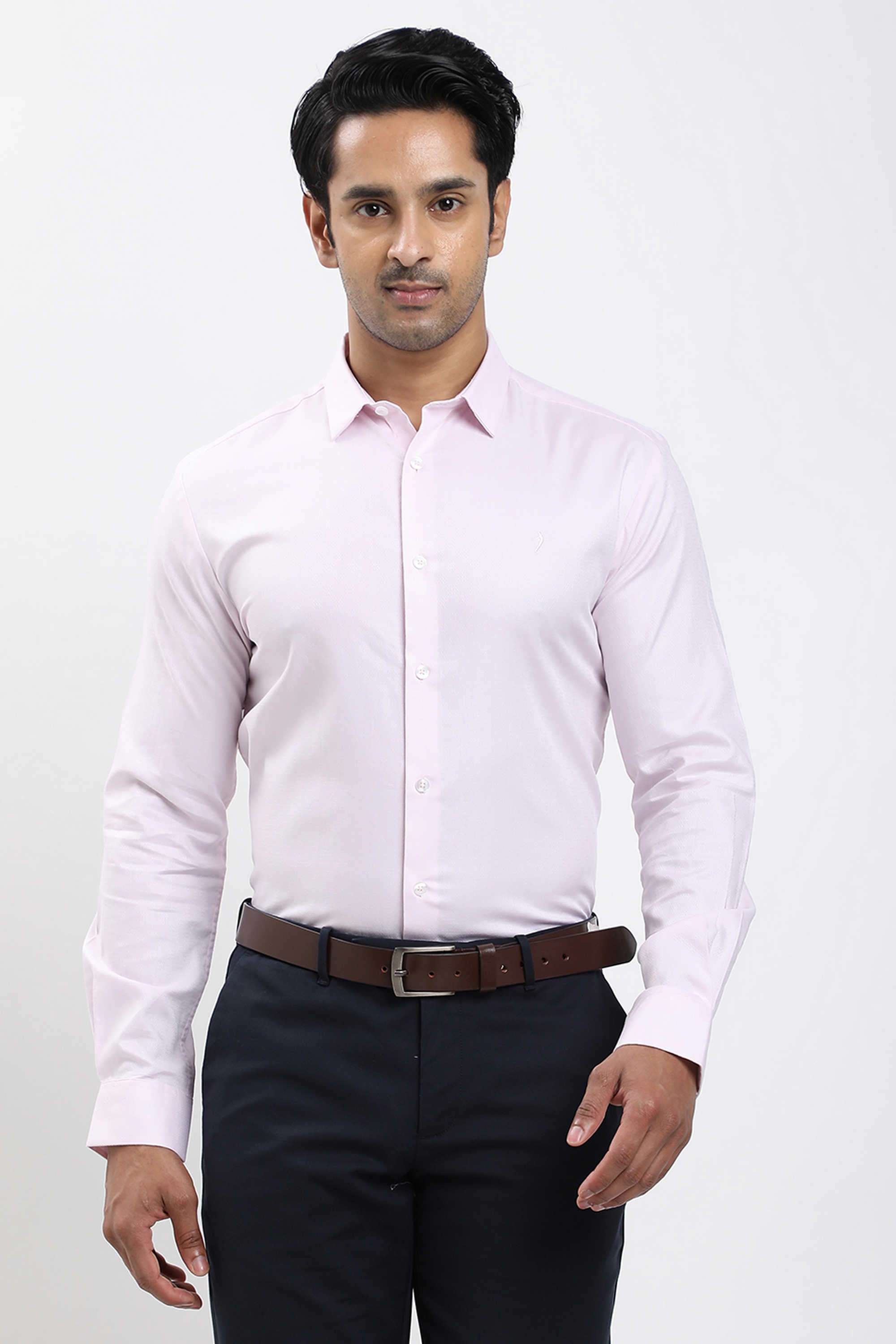 Solid-Tencel-Regular-Fit-Men-s-Casual-Shirt