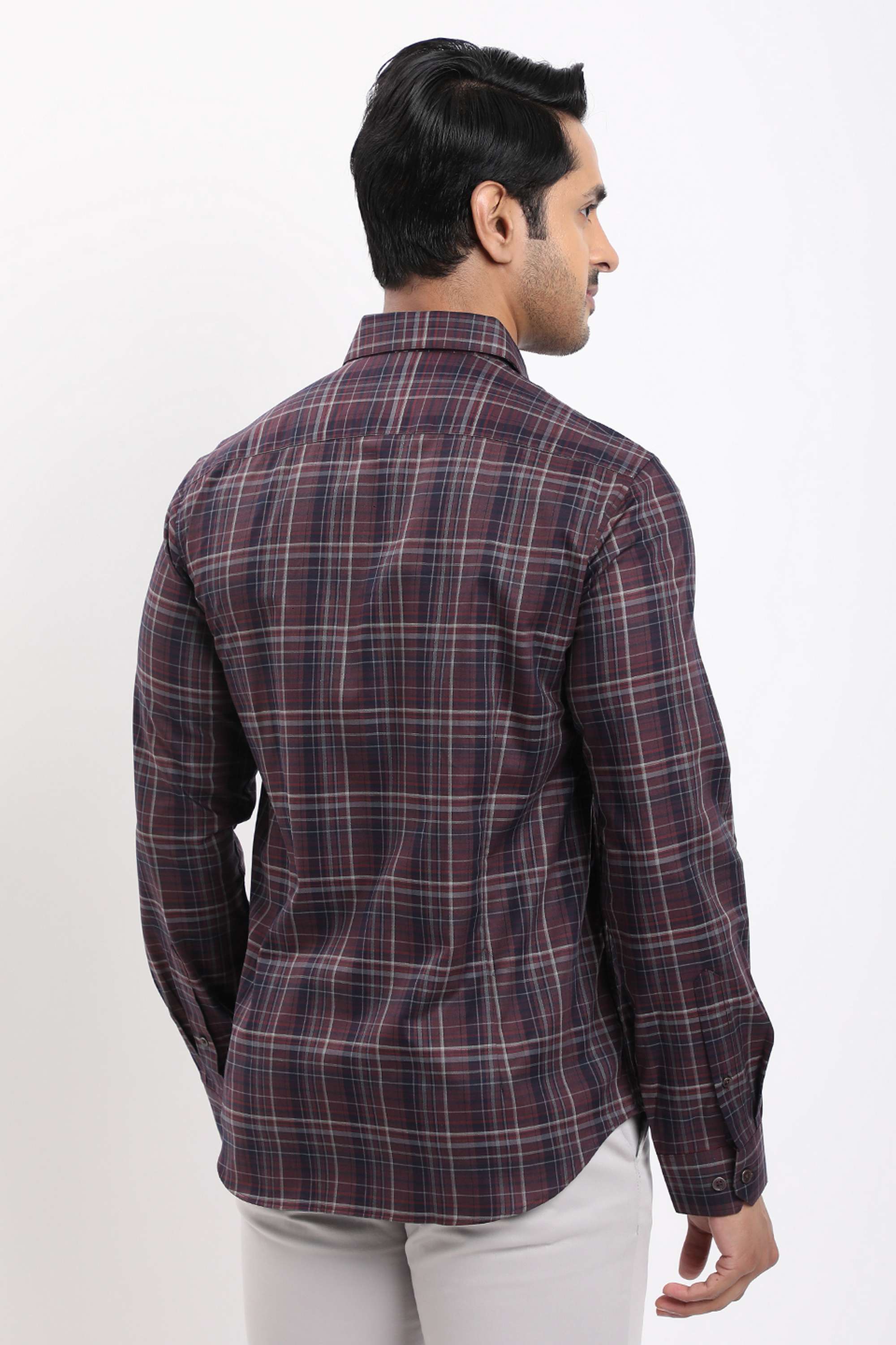 Checks-Cotton-Regular-Fit-Men-s-Casual-Wear-Shirt
