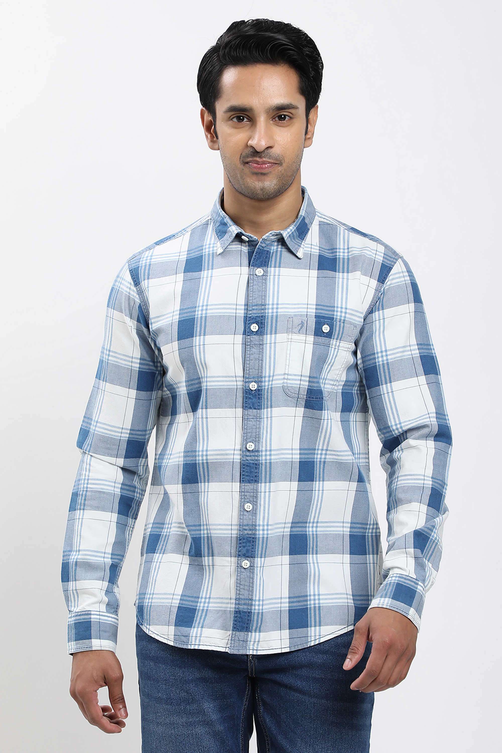 Checks-Cotton-Regular-Fit-Men-s-Casual-Shirt