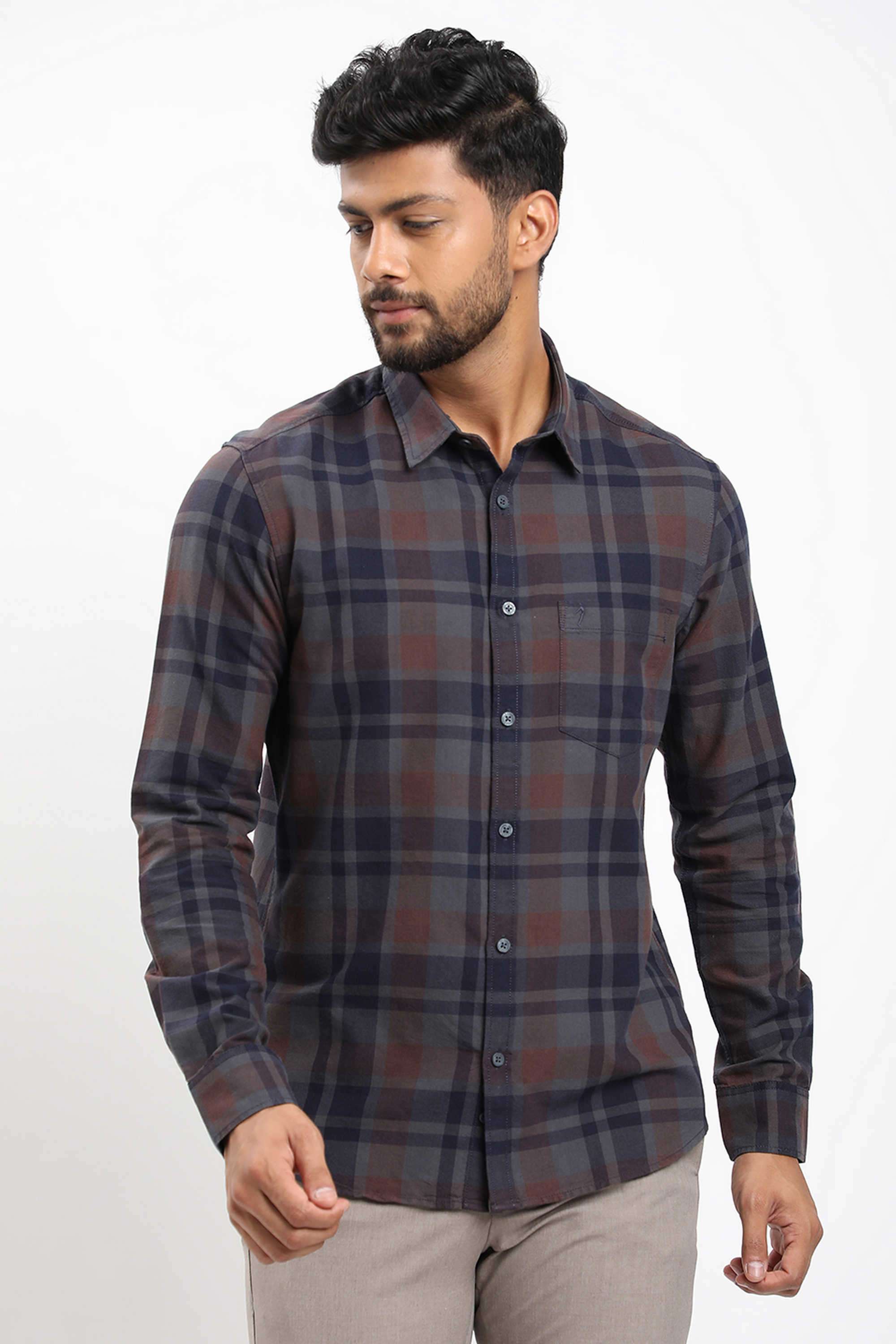Checks-Cotton-Regular-Fit-Men-s-Casual-Shirt