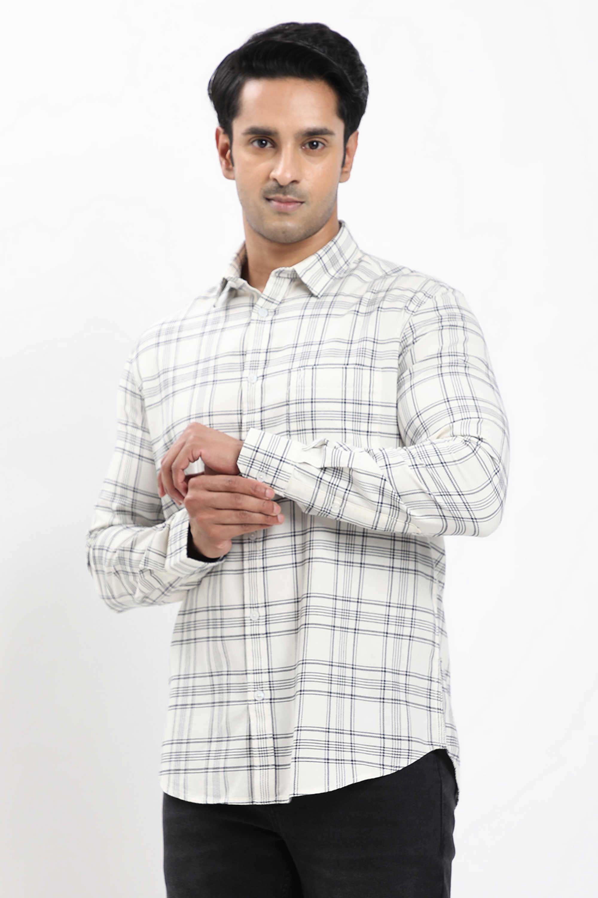 Checks-Cotton-Regular-Fit-Men-s-Casual-Shirt