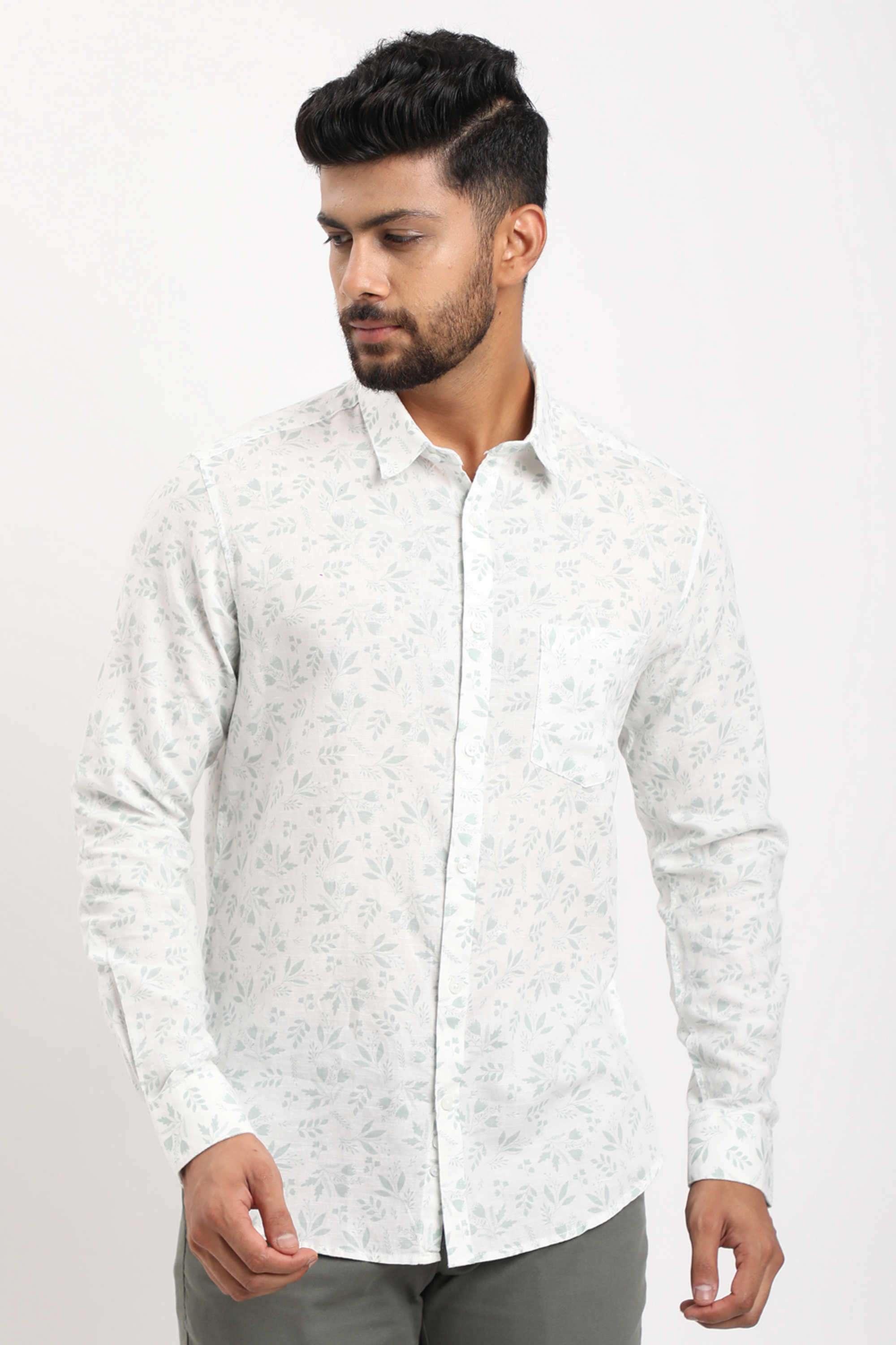 Printed-Cotton-Blend-Regular-Fit-Men-s-Casual-Shirt