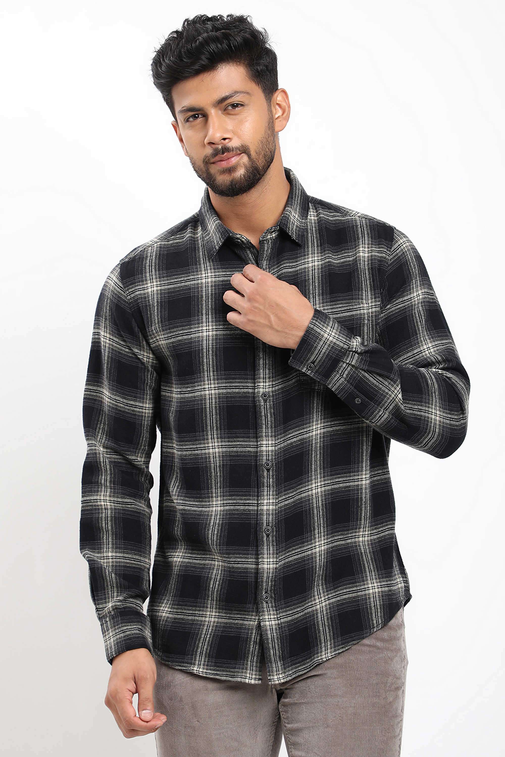 Checks-Cotton-Regular-Fit-Men-s-Casual-Shirt