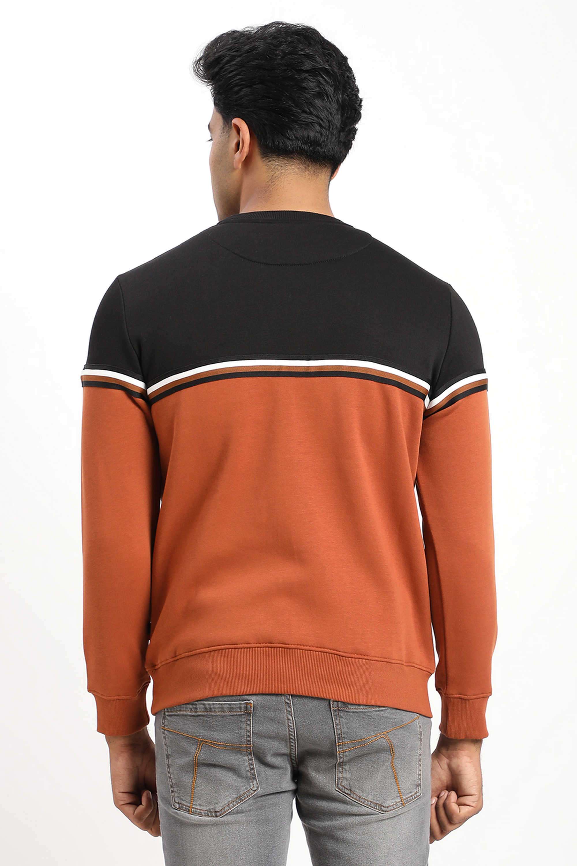 Solid-Cotton-Blend-Regular-Fit-Men-s-Sweatshirt