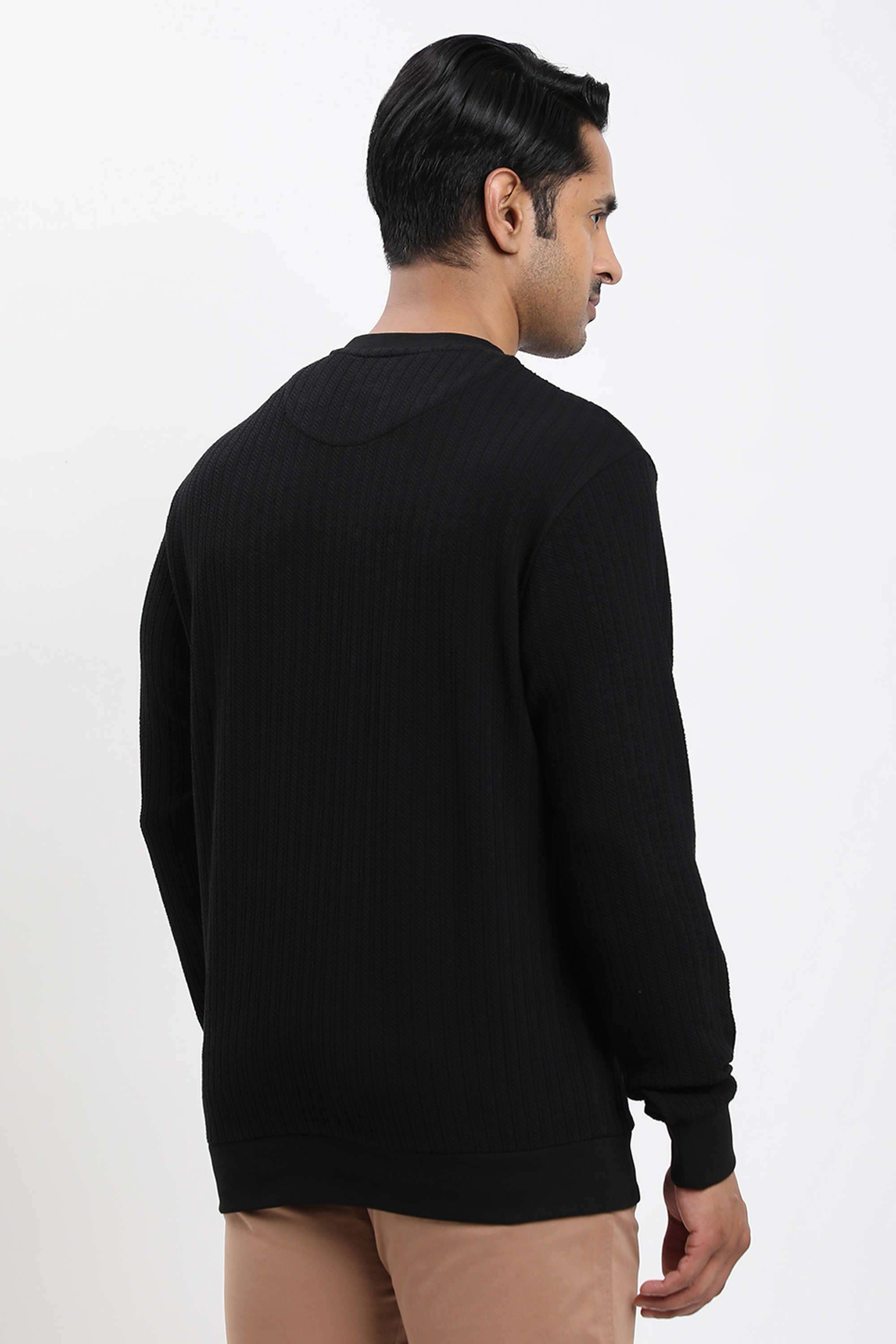 Solid-Cotton-Blend-Round-Neck-Men-s-Sweatshirt