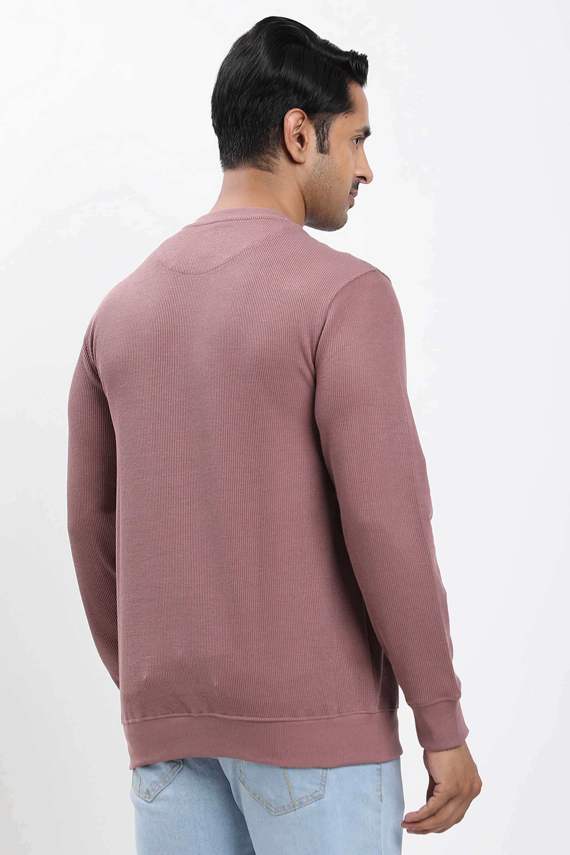 Textured-Cotton-Blend-Round-Neck-Men-s-Sweatshirt