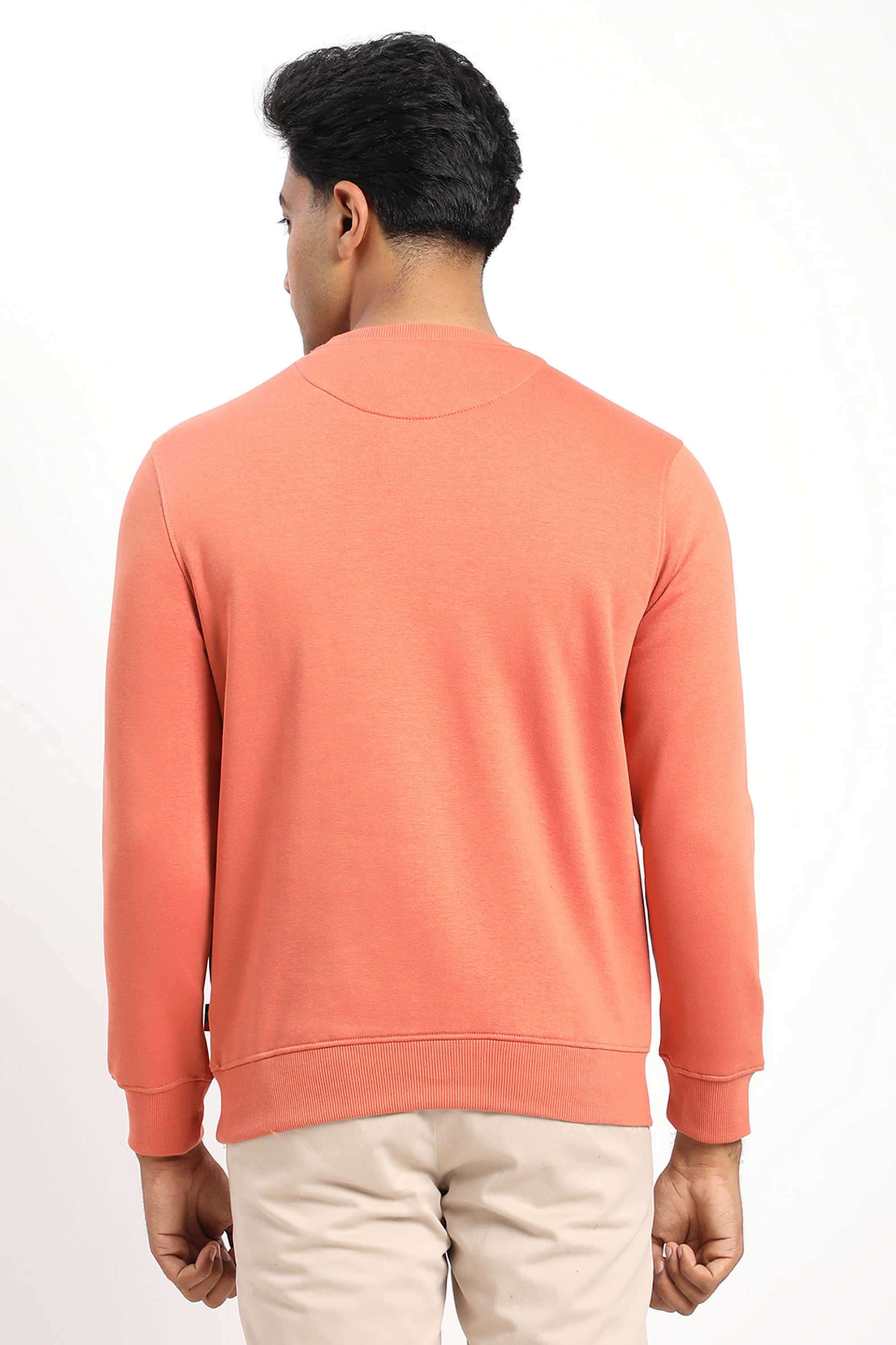 Solid-Cotton-Blend-Regular-Fit-Men-s-Sweatshirt