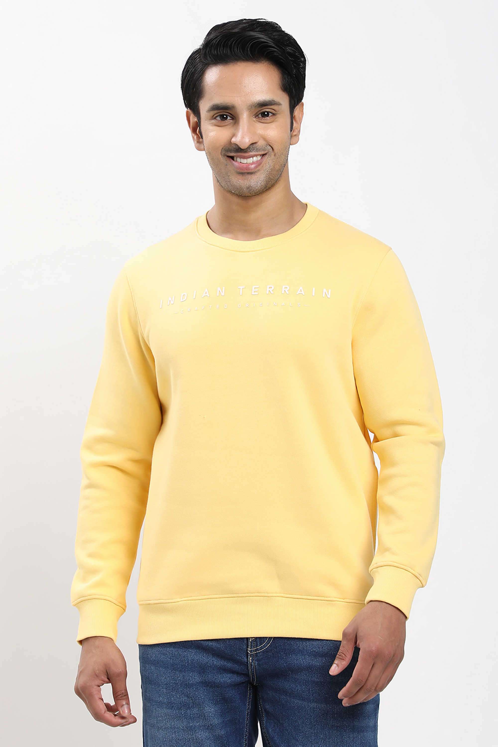 Solid-Cotton-Blend-Round-Neck-Men-s-Sweatshirt