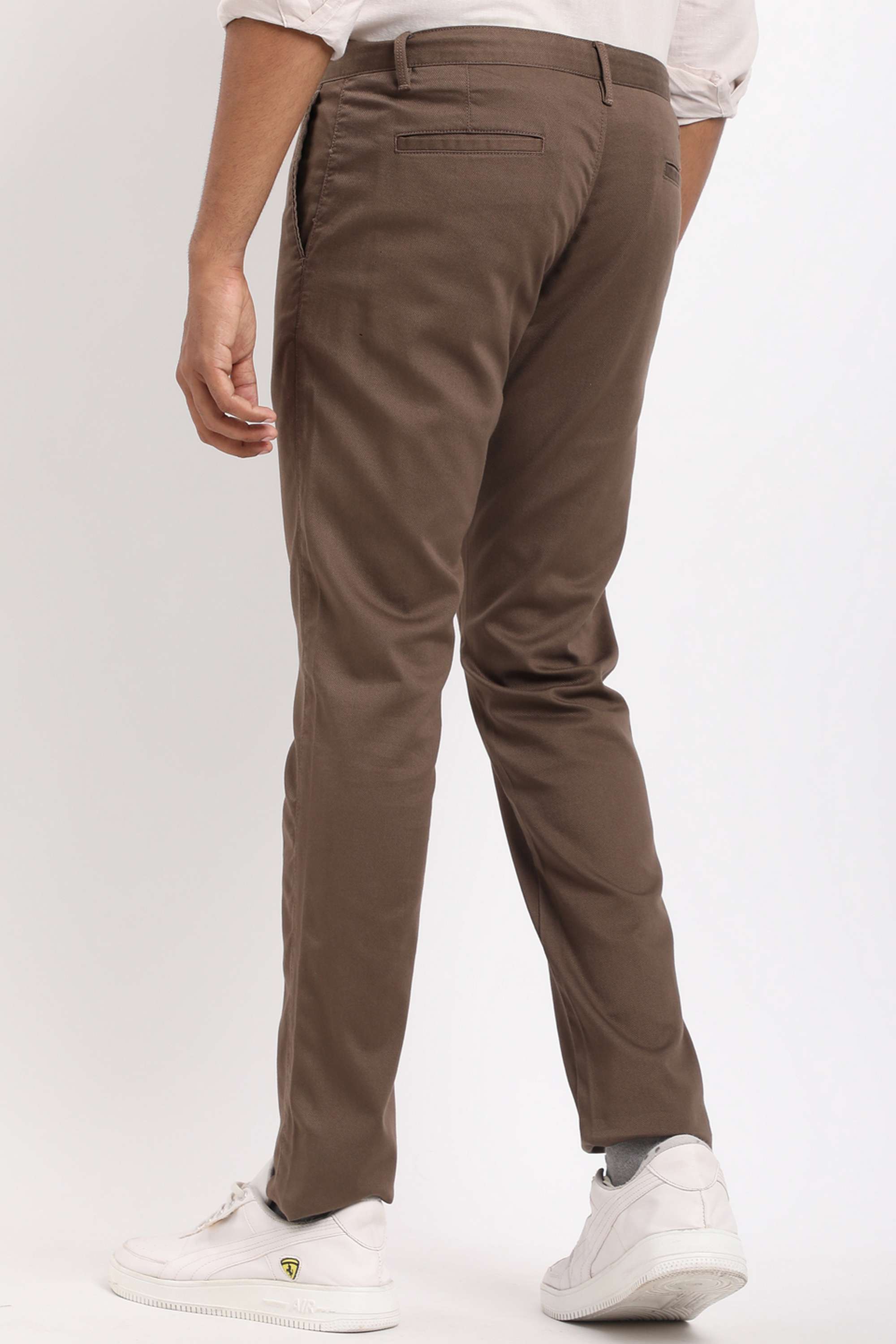 Solid-Cotton-Blend-Regular-Fit-Men-s-Casual-Wear-Trousers