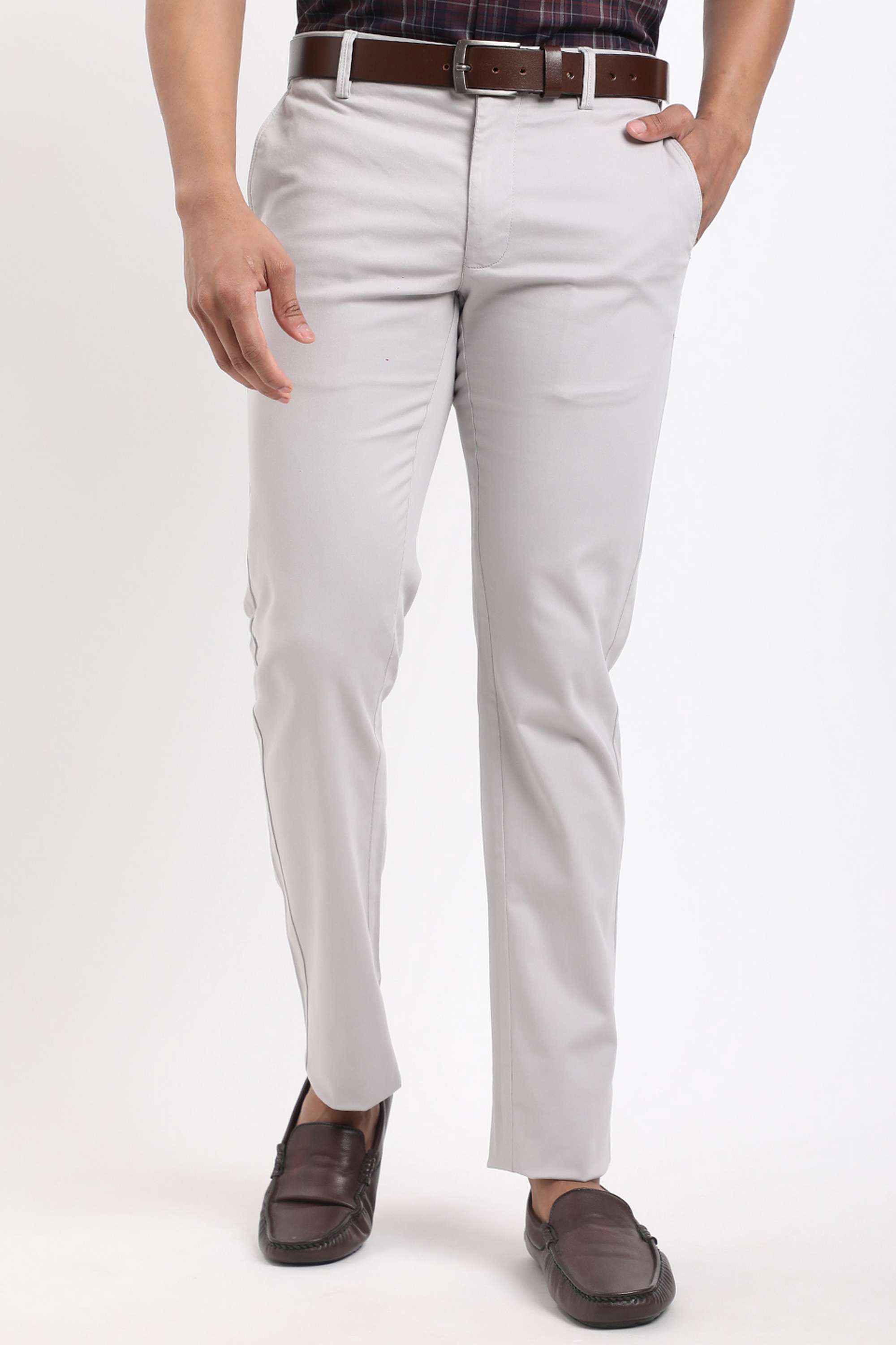 Solid-Cotton-Blend-Regular-Fit-Men-Casual-Wear-Trouser