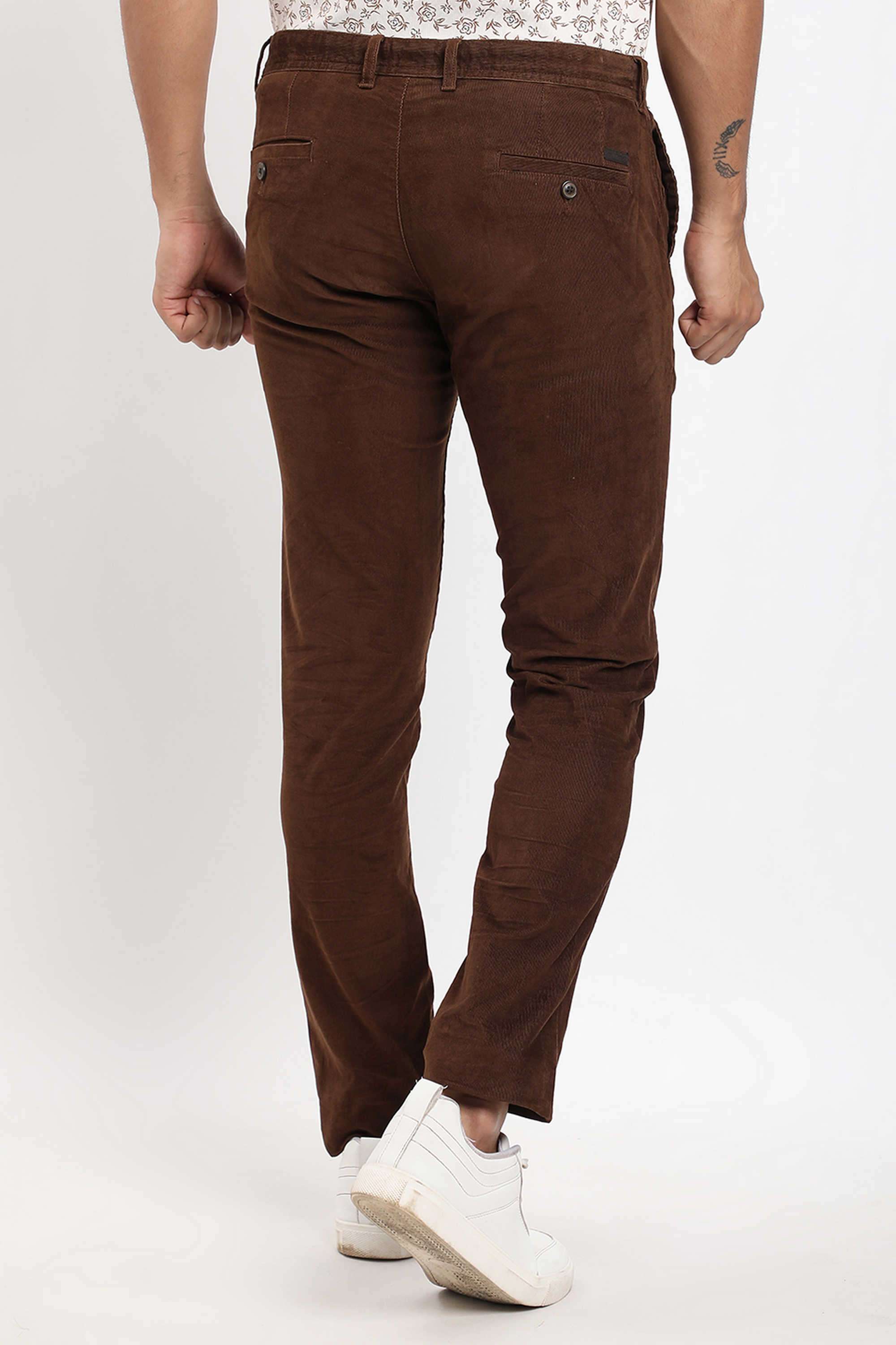 Solid-Cotton-Blend-Regular-Fit-Men-Casual-Wear-Trouser