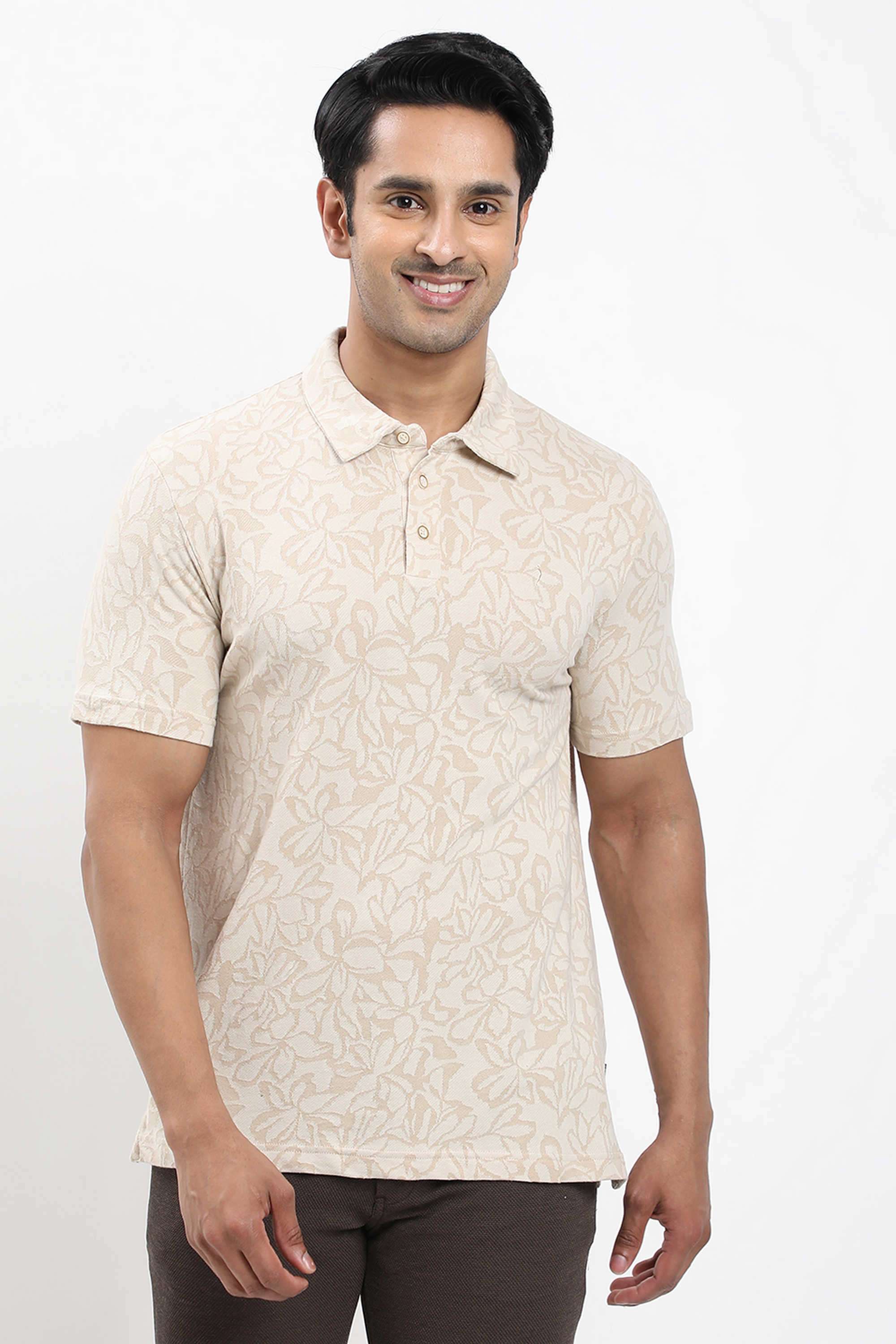 Solid-Cotton-Blend-Polo-Men-s-T-Shirt