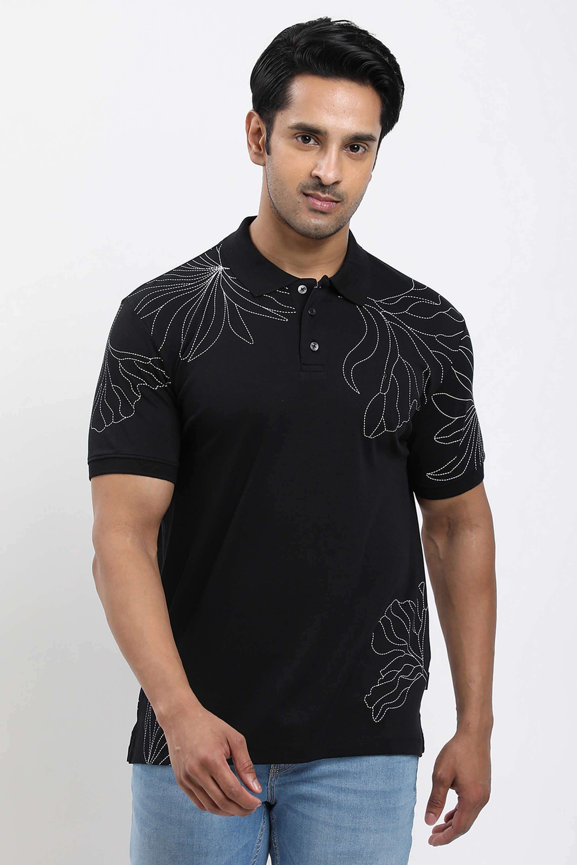 Printed-Cotton-Blend-Polo-Men-s-T-Shirt