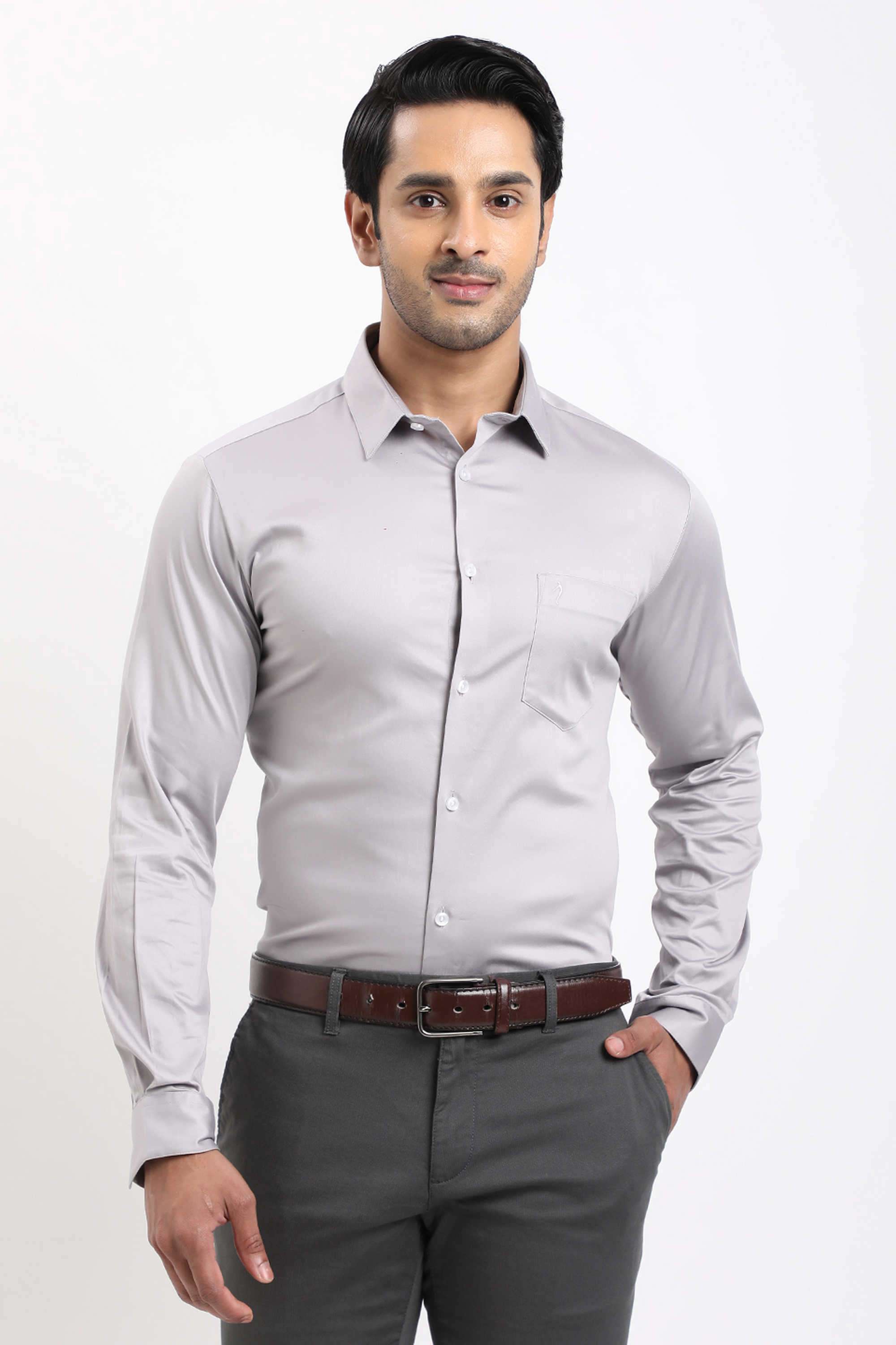 Solid-Cotton-Blend-Regular-Fit-Men-s-Casual-Shirt