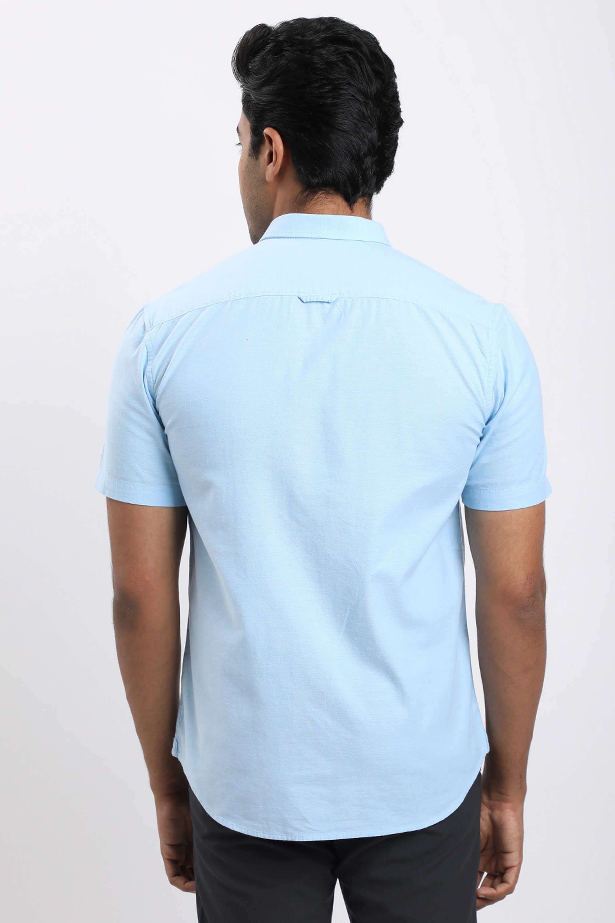 Solid-Cotton-Blend-Regular-Fit-Men-s-Casual-Shirt