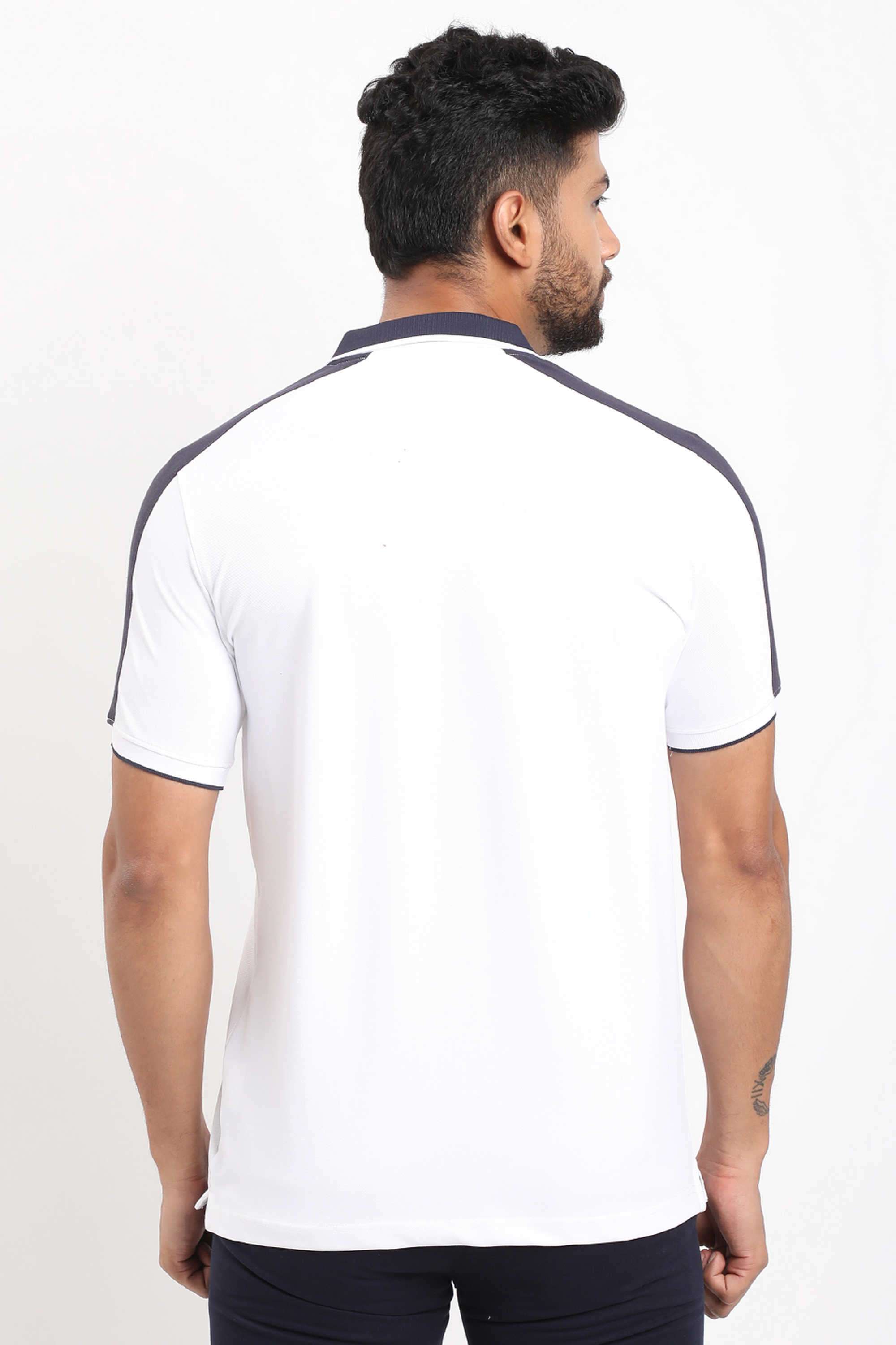 Solid-Cotton-Blend-Polo-Men-s-T-Shirt