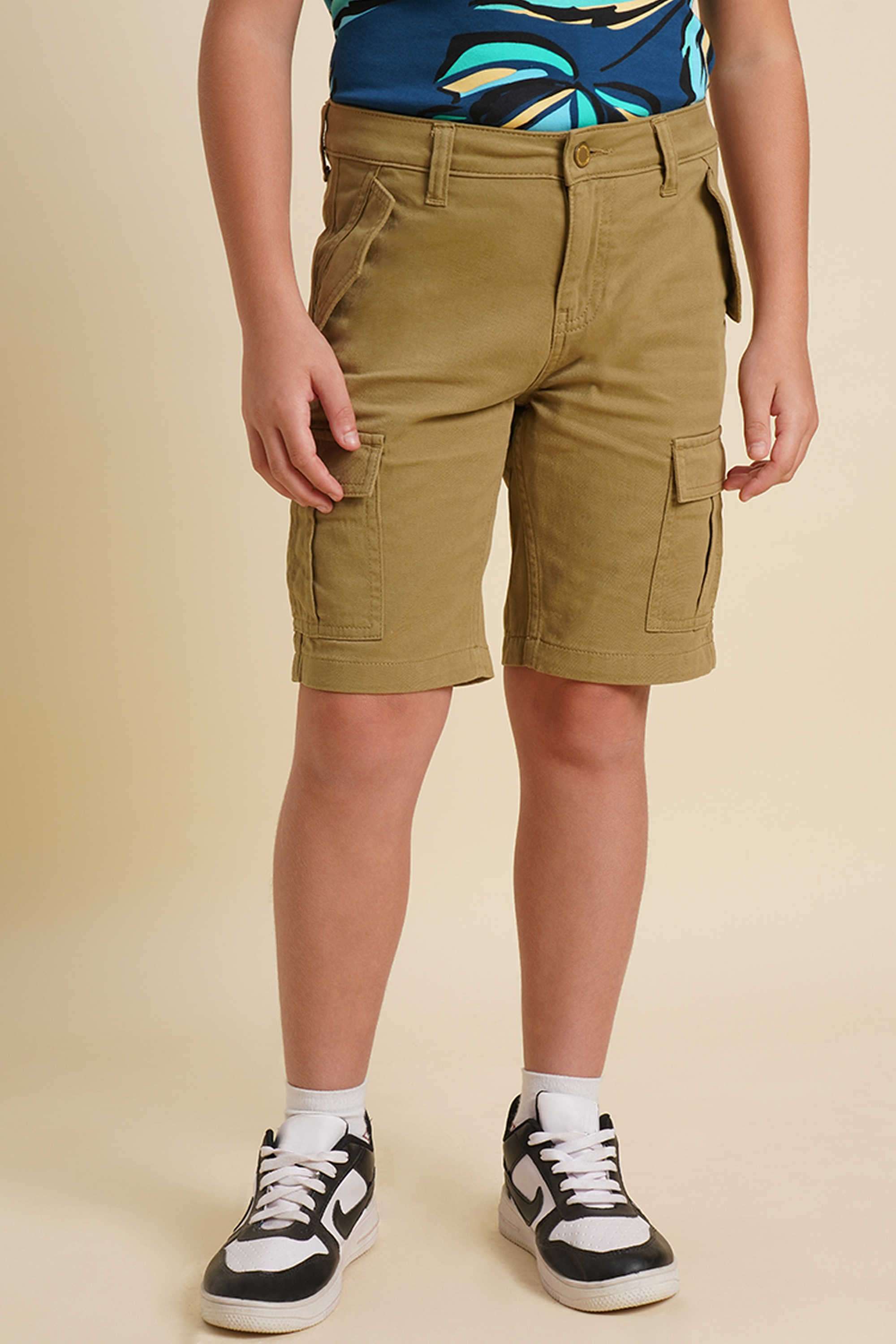 Textured-Regular-Fit-Cotton-Boy-s-Casual-Wear-Shorts