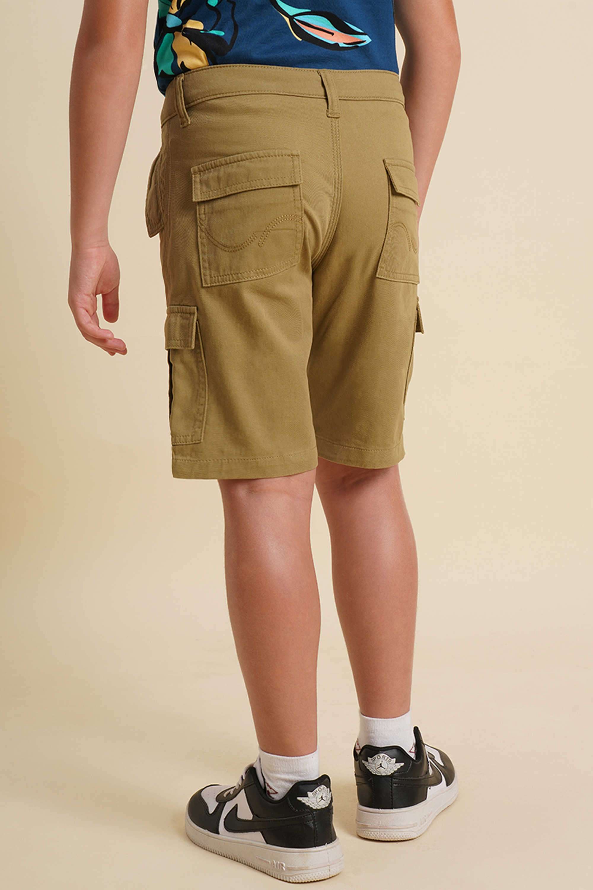 Textured-Regular-Fit-Cotton-Boy-s-Casual-Wear-Shorts