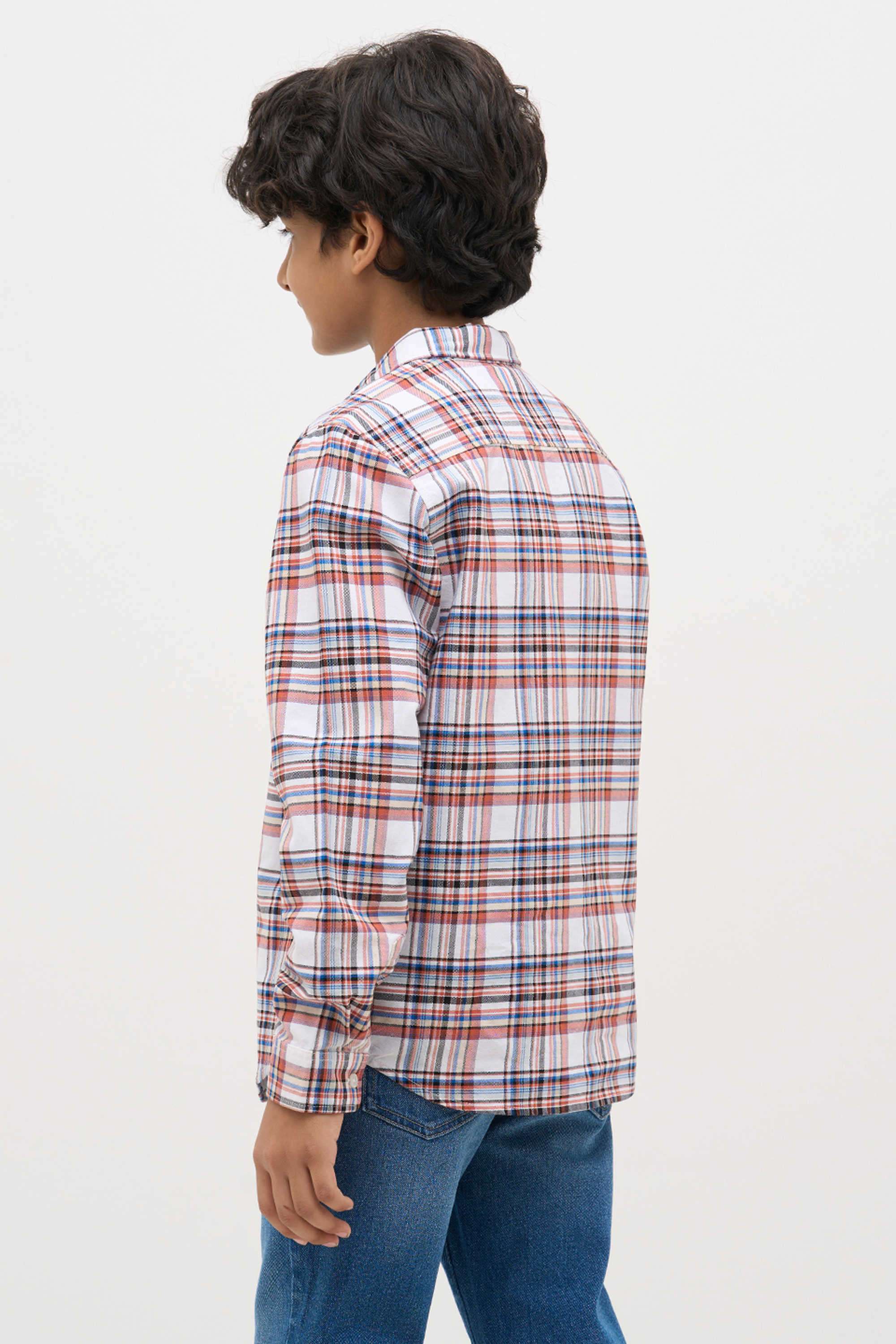 Checks-Collared-Cotton-Boy-s-Casual-Wear-Shirt