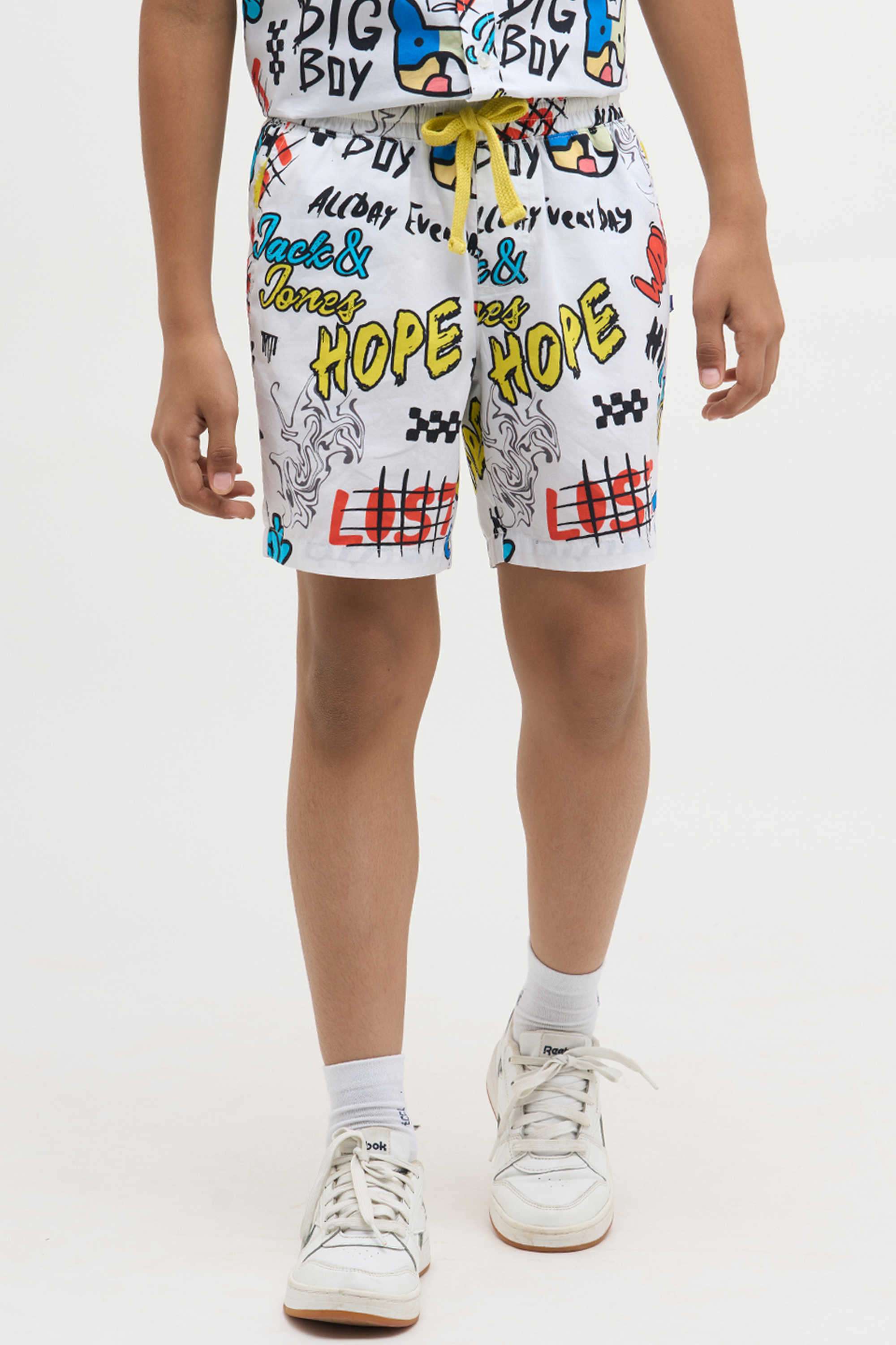 Textured-Regular-Fit-Cotton-Boy-s-Casual-Wear-Shorts