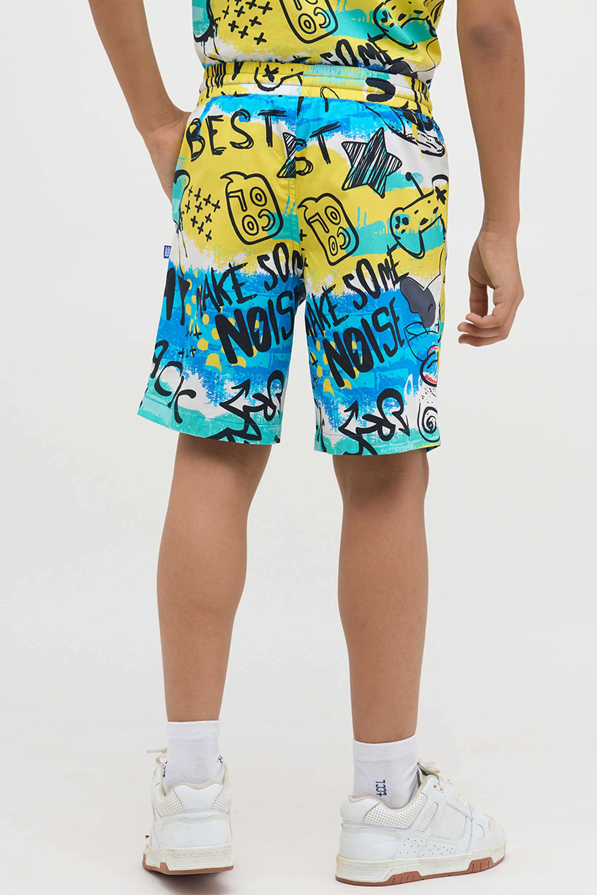 Textured-Regular-Fit-Cotton-Boy-s-Casual-Wear-Shorts