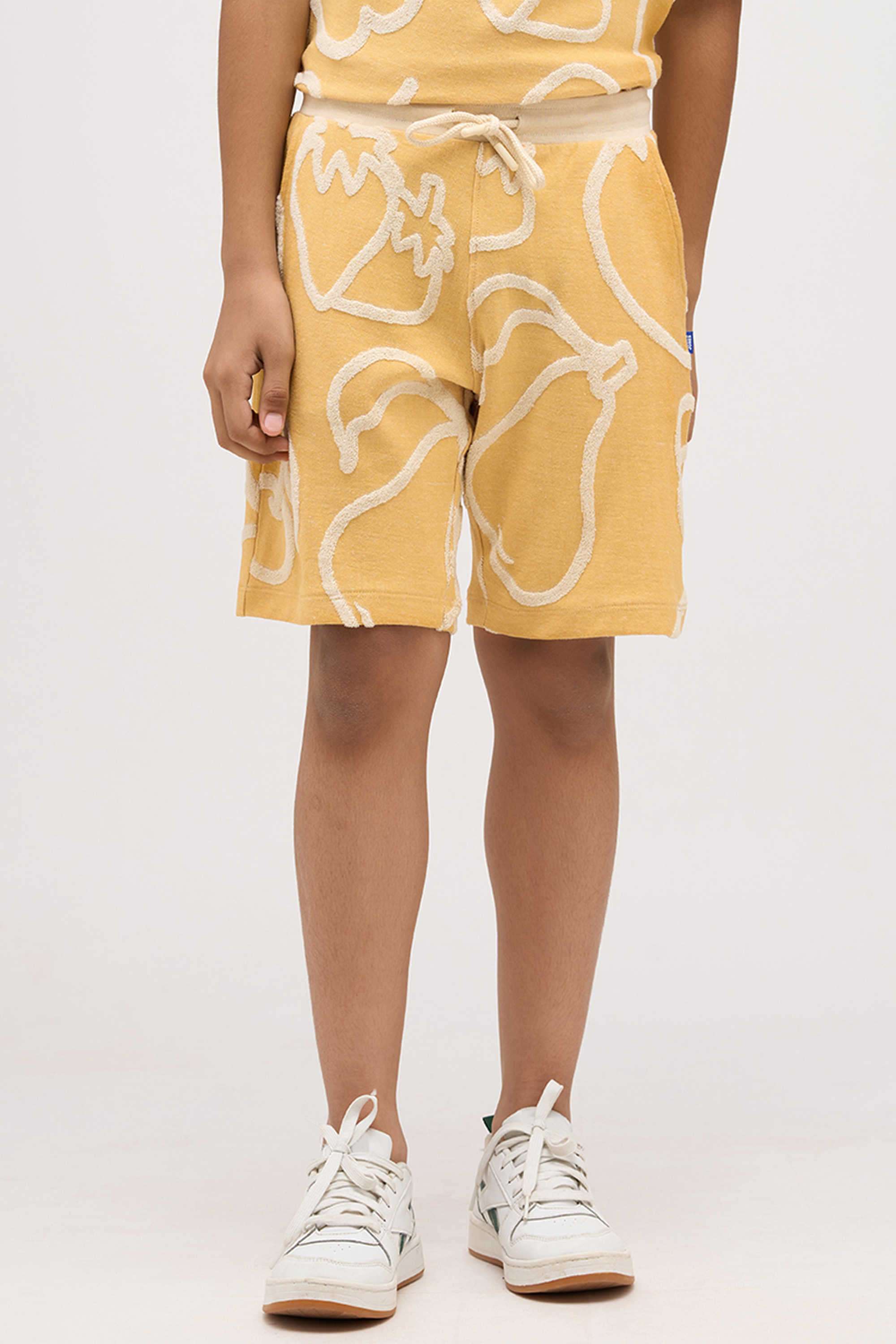 Textured-Cotton-Round-Neck-Boys-T-Shirt