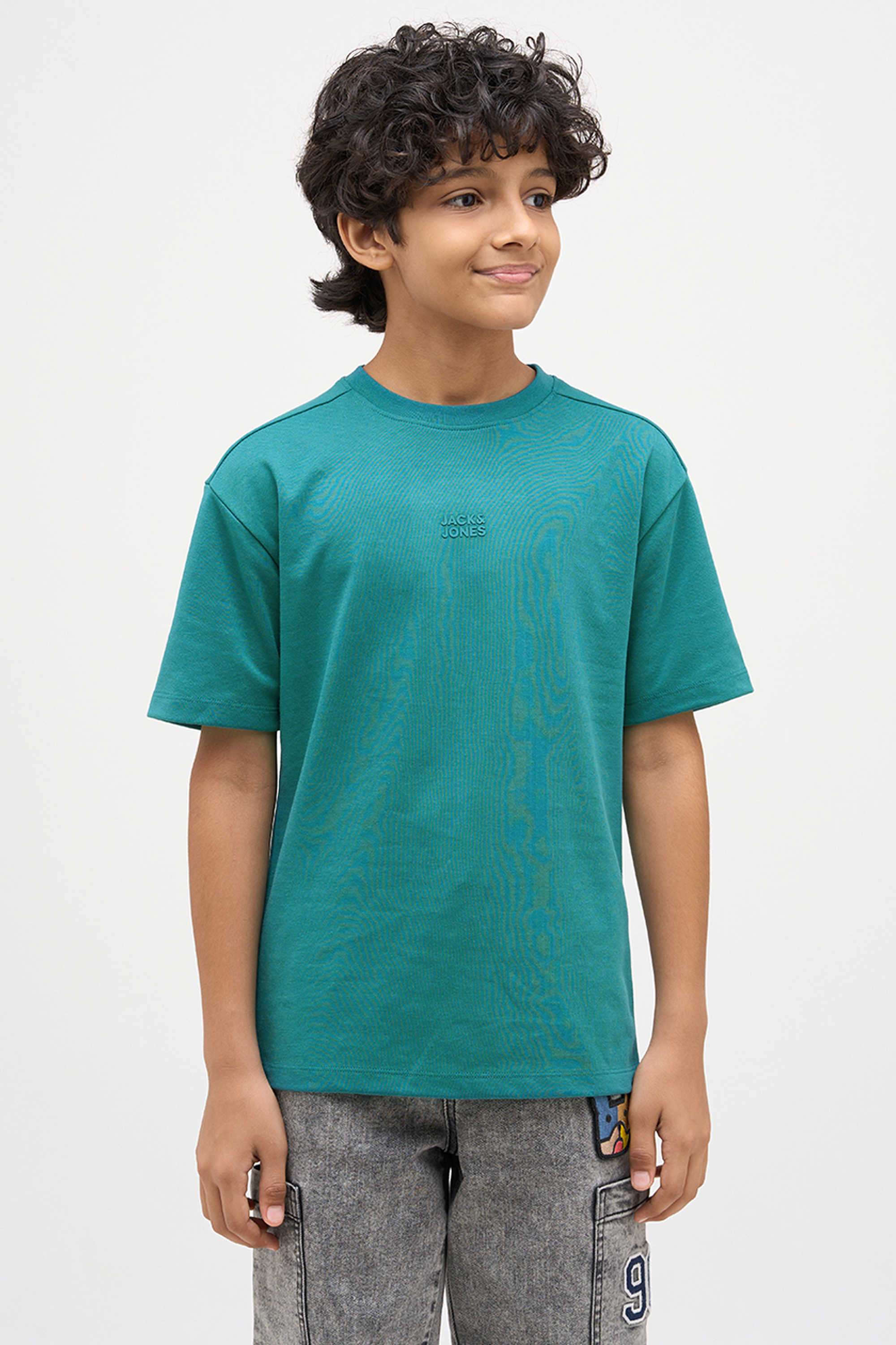 Solid-Cotton-Round-Neck-Boys-T-Shirt