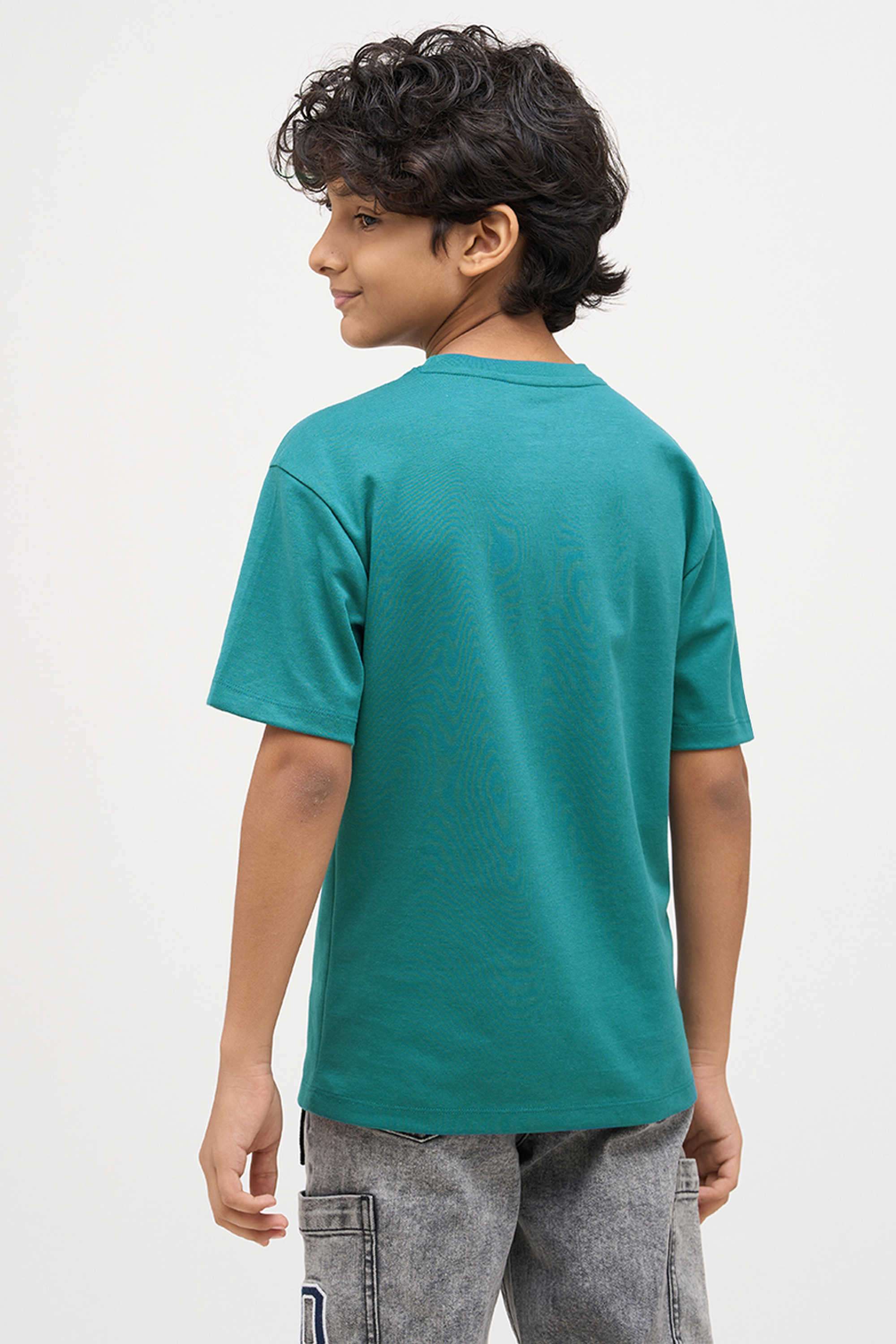 Solid-Cotton-Round-Neck-Boys-T-Shirt