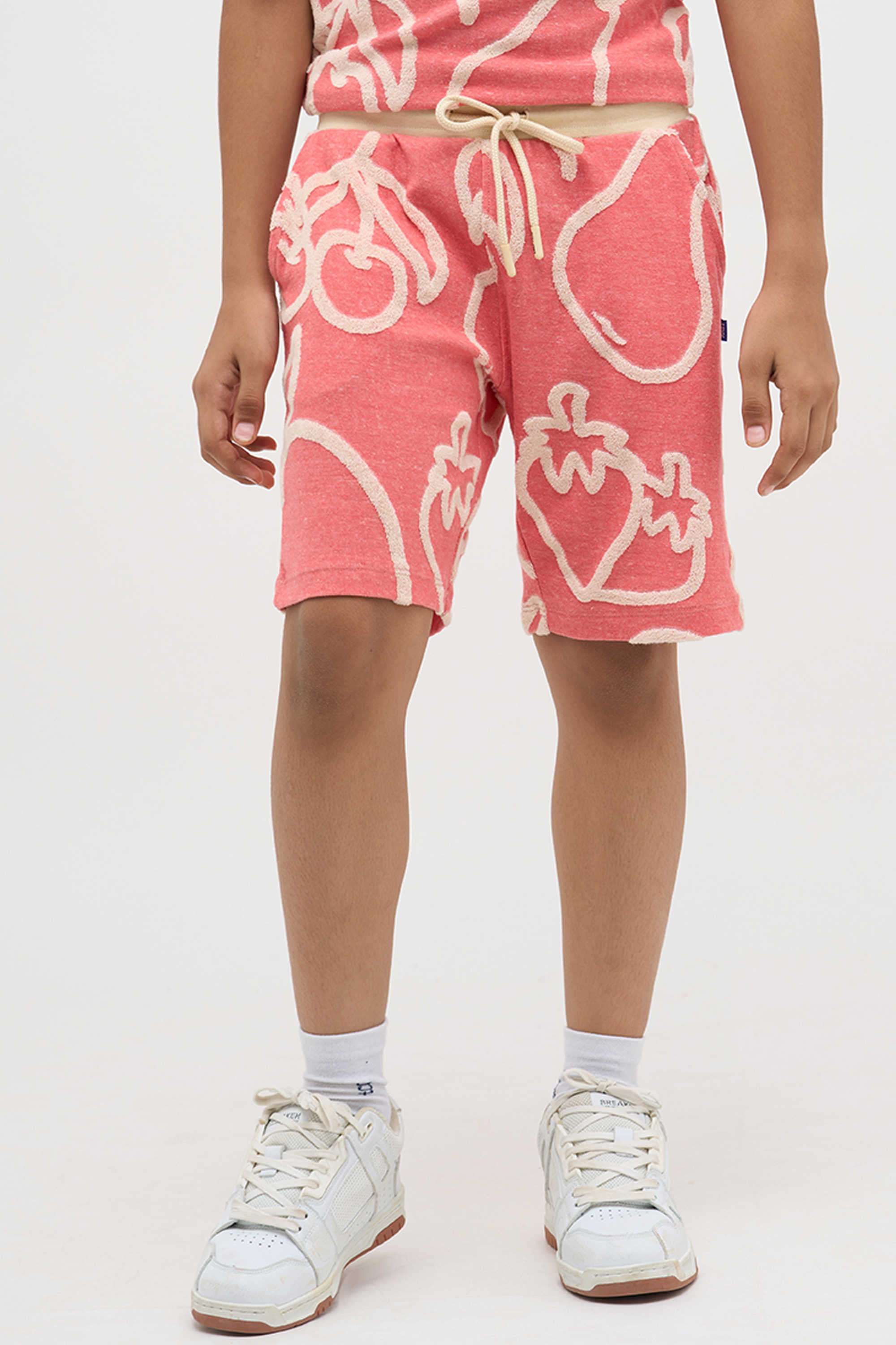 Textured-Regular-Fit-Cotton-Boy-s-Casual-Wear-Shorts