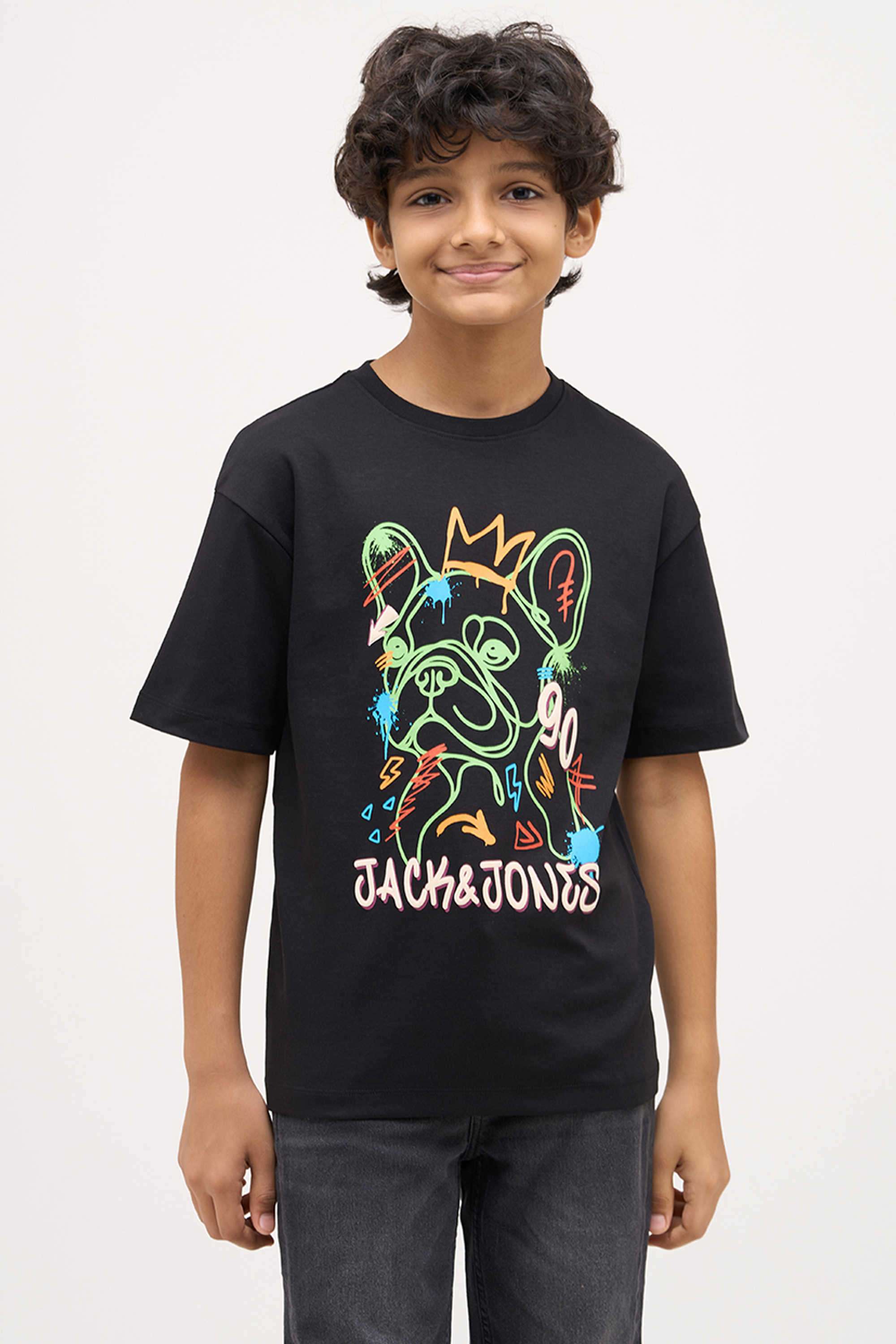 Printed-Cotton-Round-Neck-Boys-T-Shirt