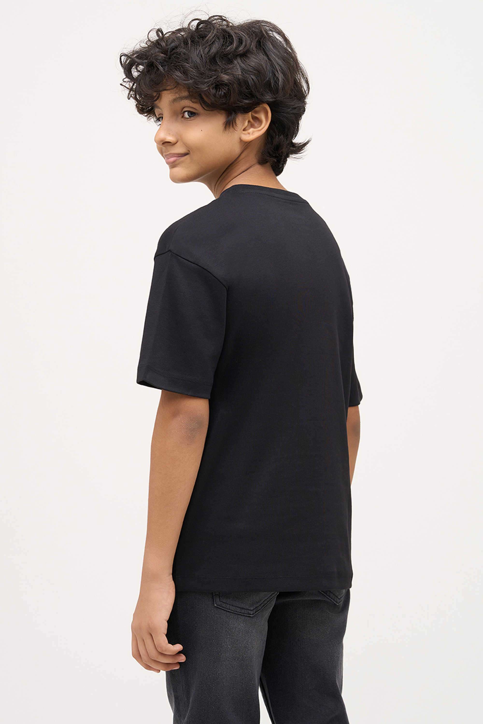 Printed-Cotton-Round-Neck-Boys-T-Shirt
