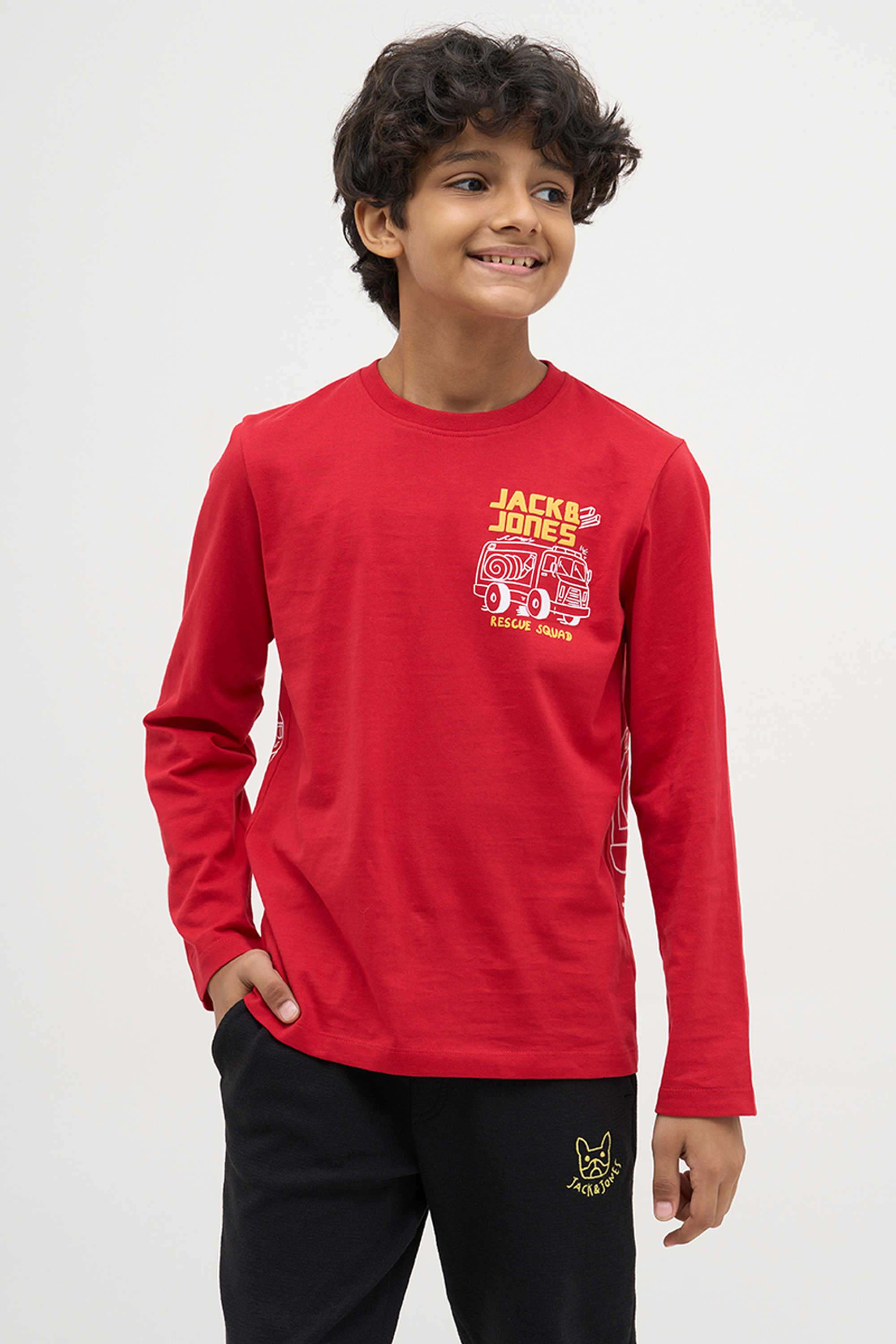 Printed-Cotton-Round-Neck-Boys-T-Shirt