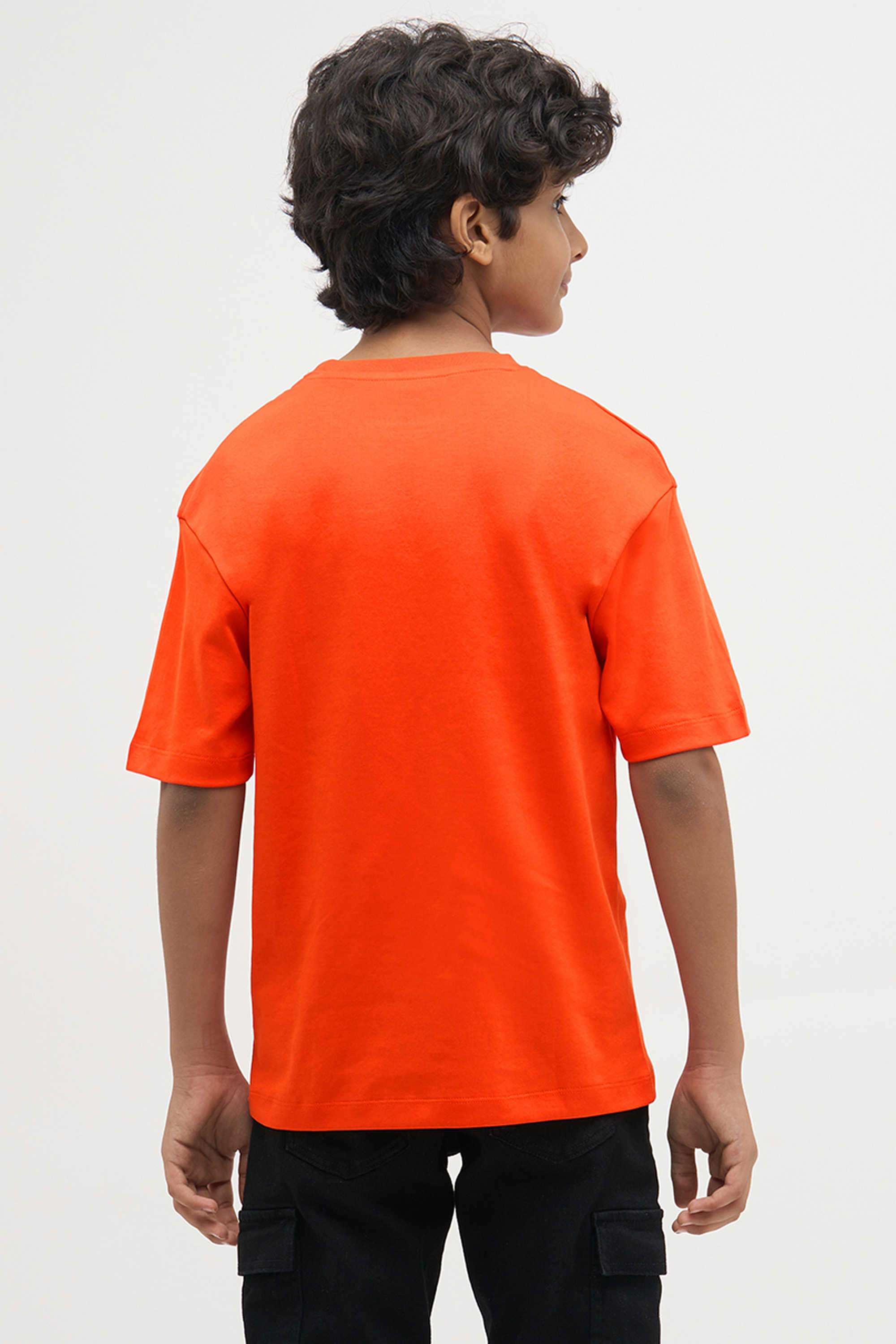 Printed-Cotton-Round-Neck-Boys-T-Shirt