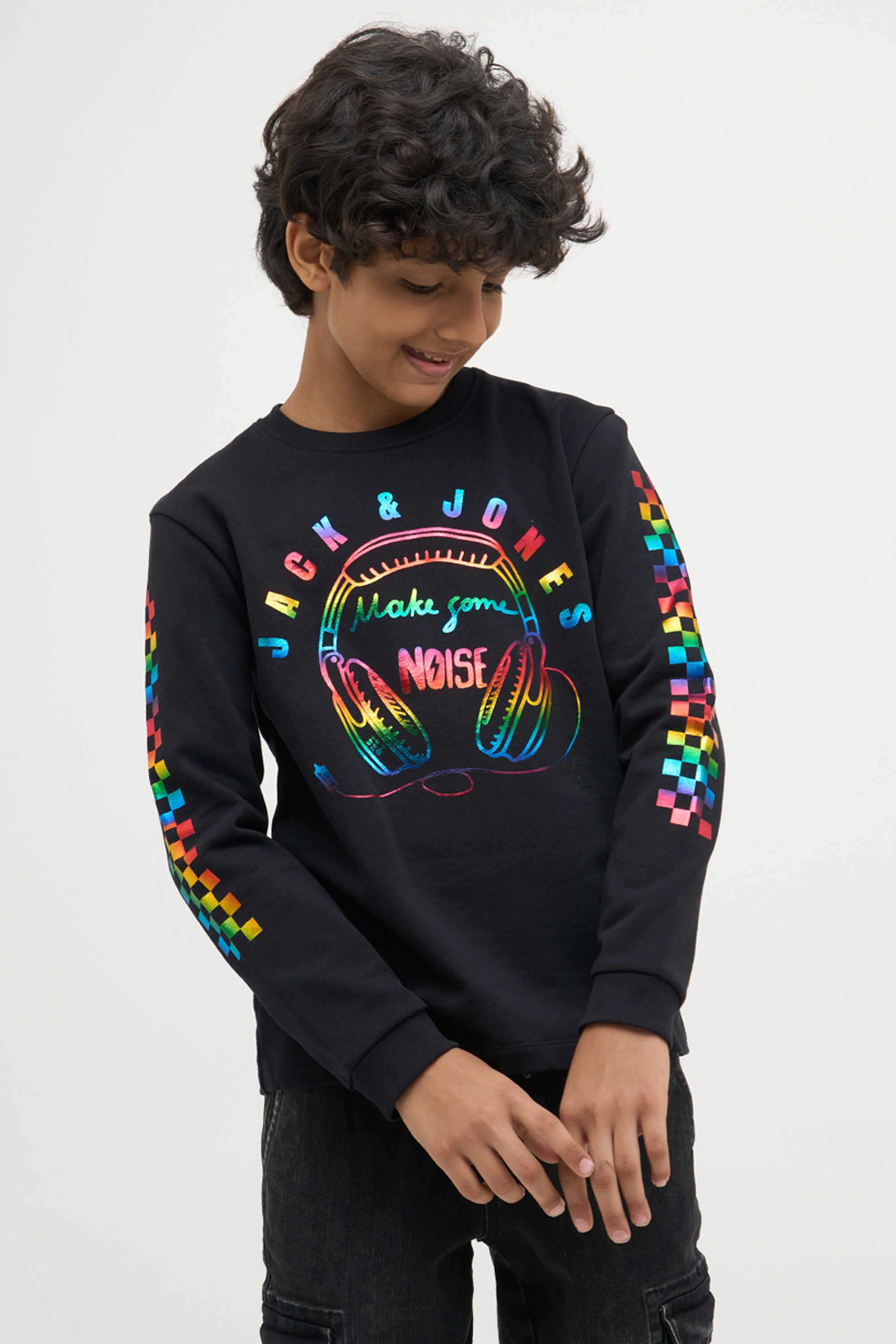 Textured-Cotton-Round-Neck-Boys-T-Shirt