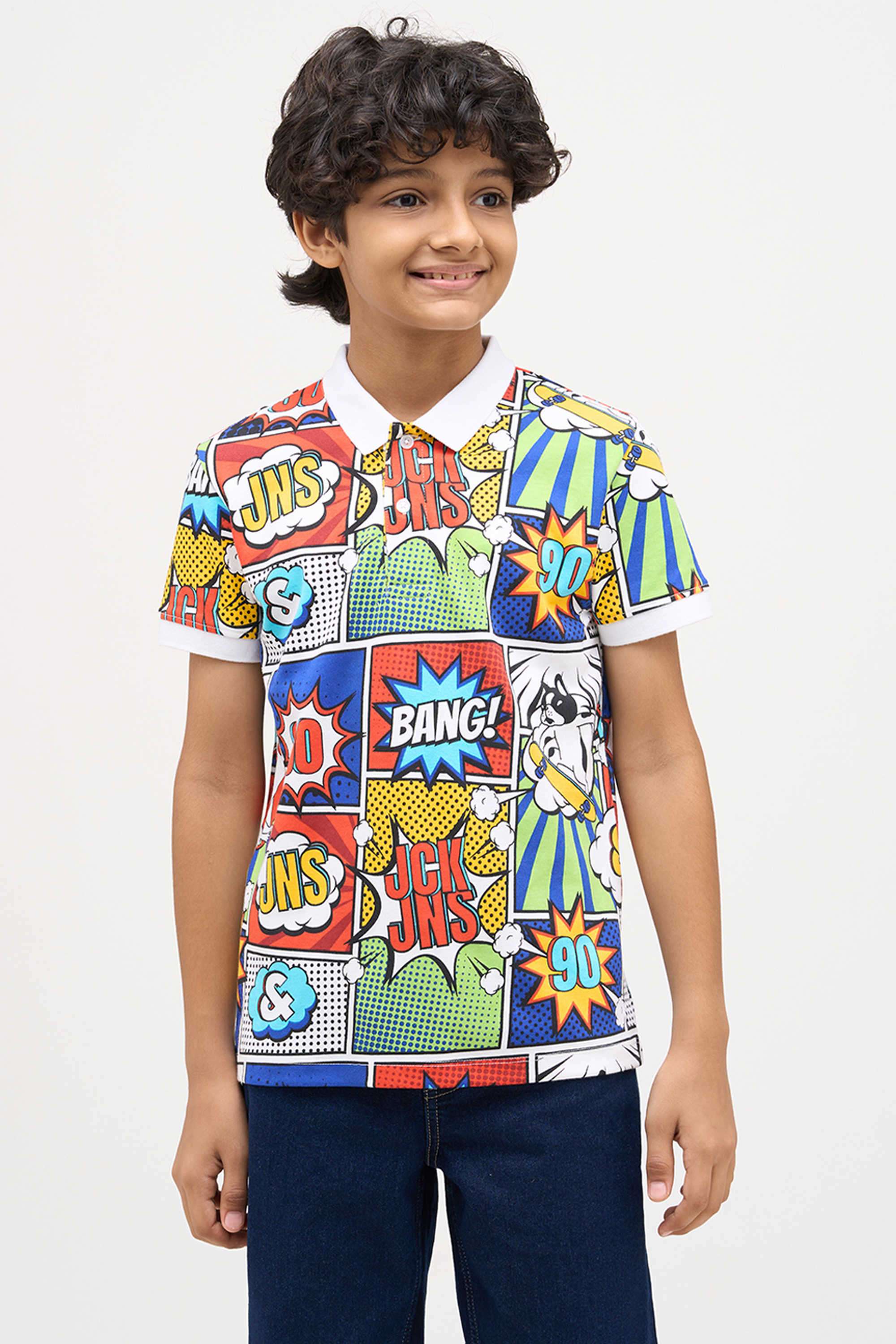 Textured-Cotton-Boys-T-Shirt