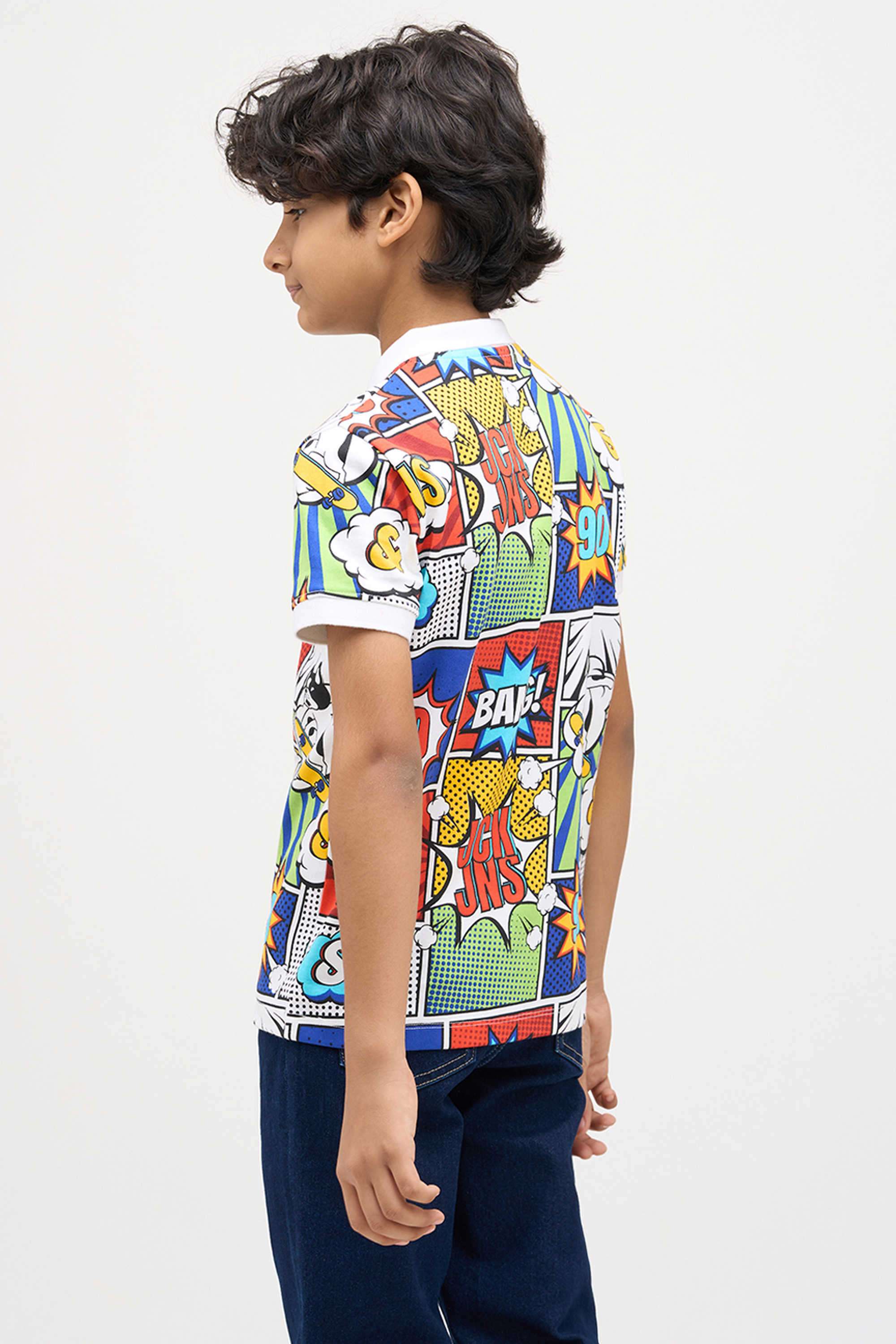 Textured-Cotton-Boys-T-Shirt