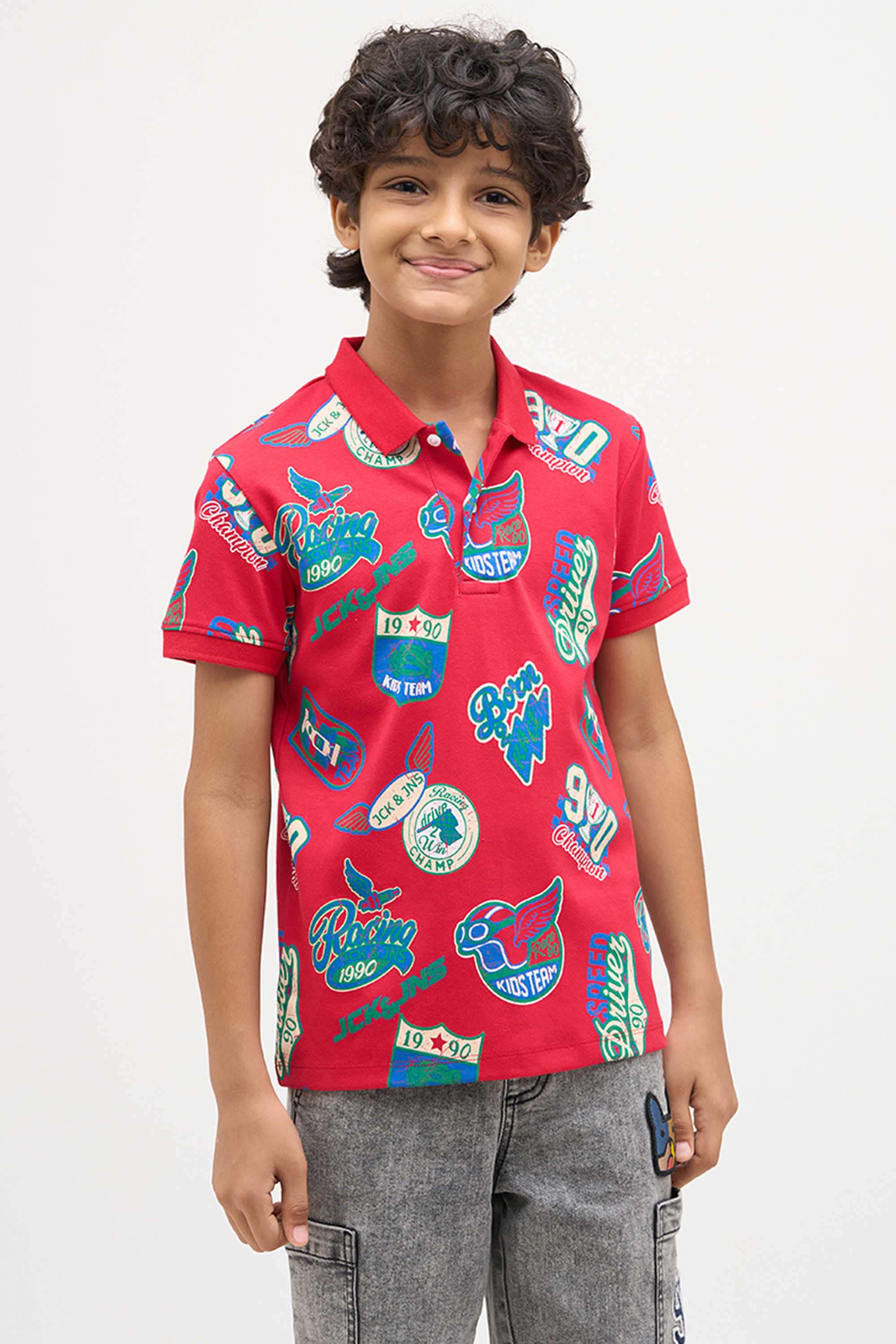 Textured-Cotton-Boys-T-Shirt