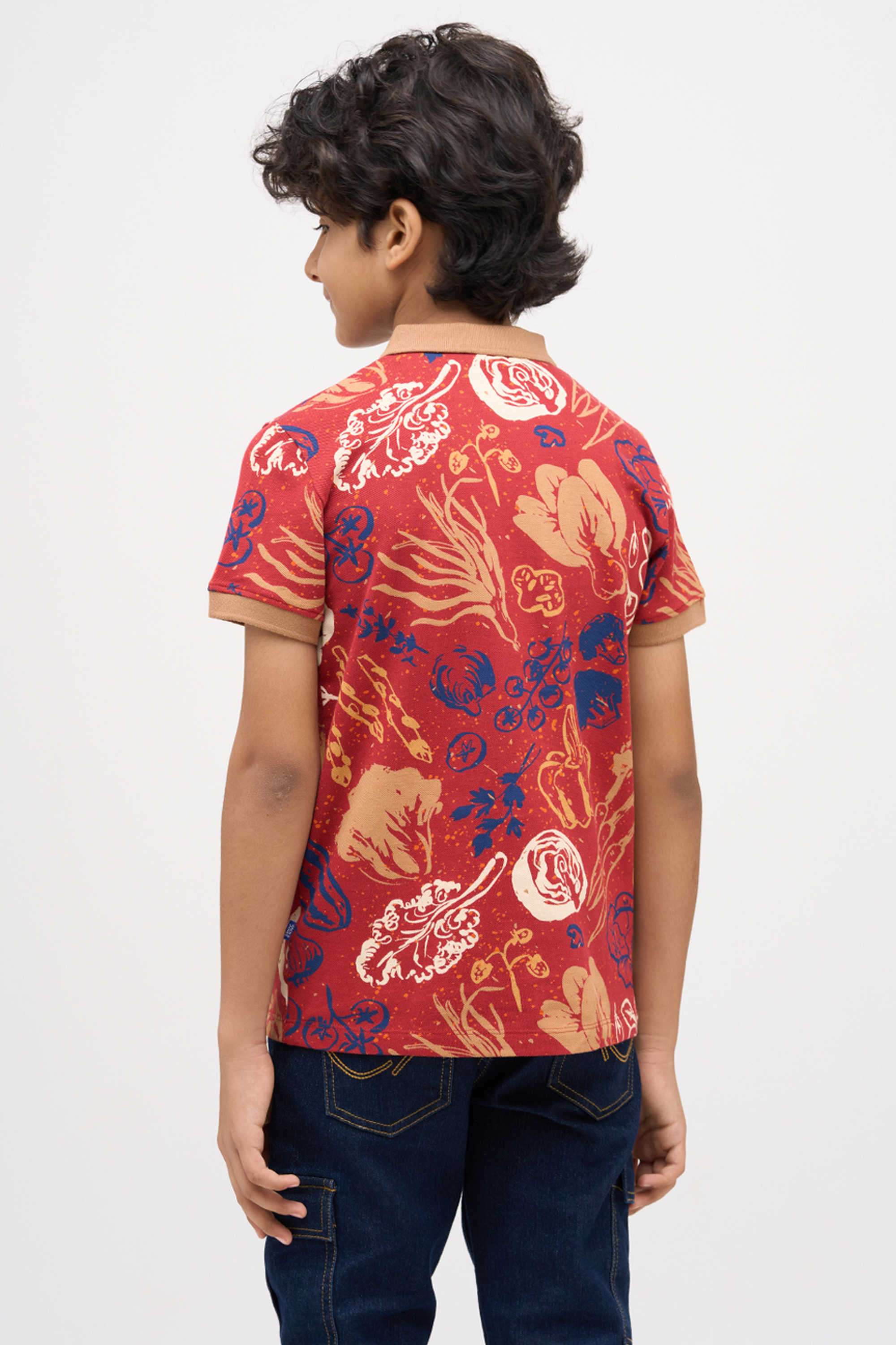 Textured-Cotton-Boys-T-Shirt