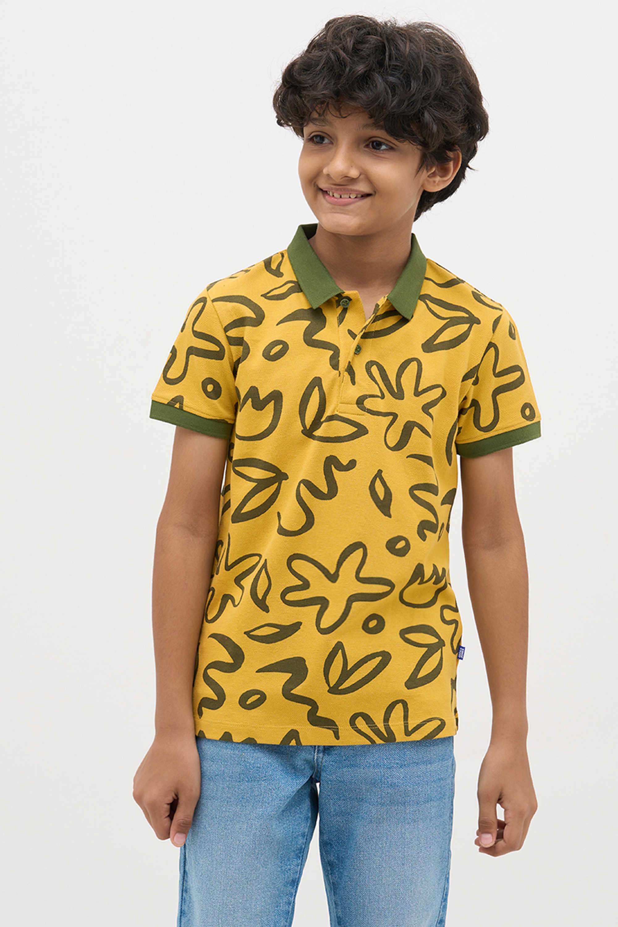 Textured-Cotton-Boys-T-Shirt