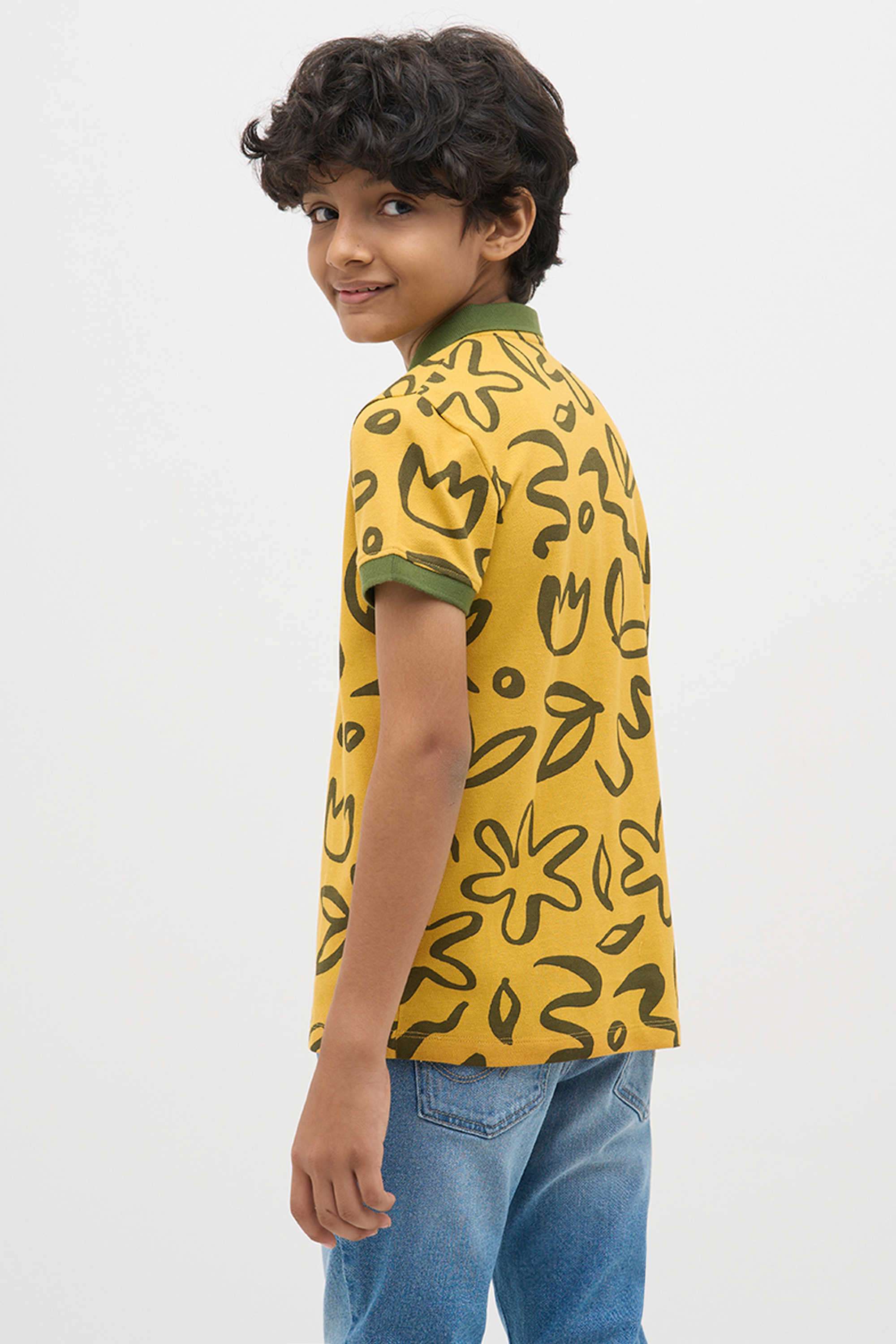 Textured-Cotton-Boys-T-Shirt