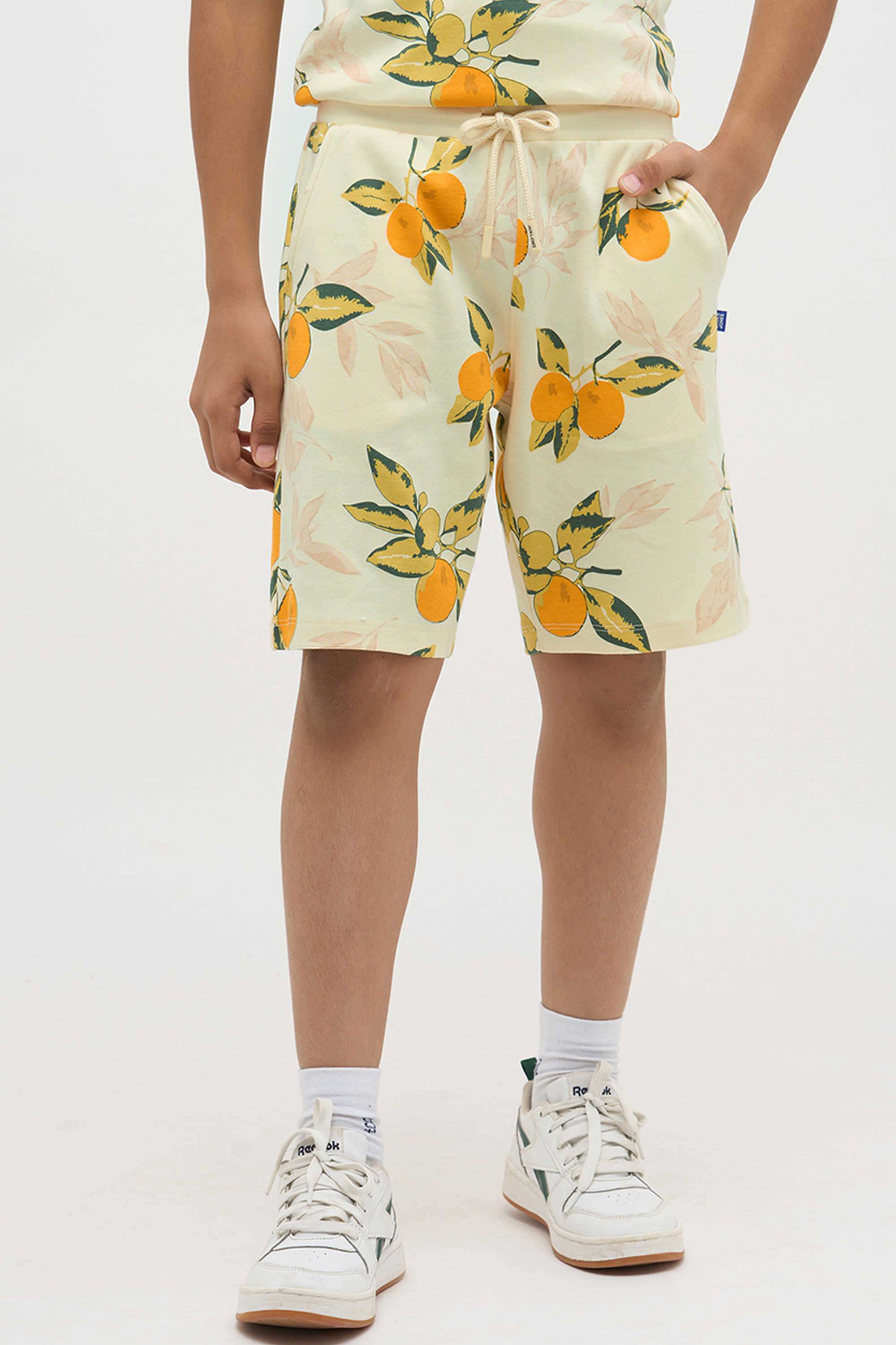 Textured-Regular-Fit-Cotton-Boy-s-Casual-Wear-Shorts