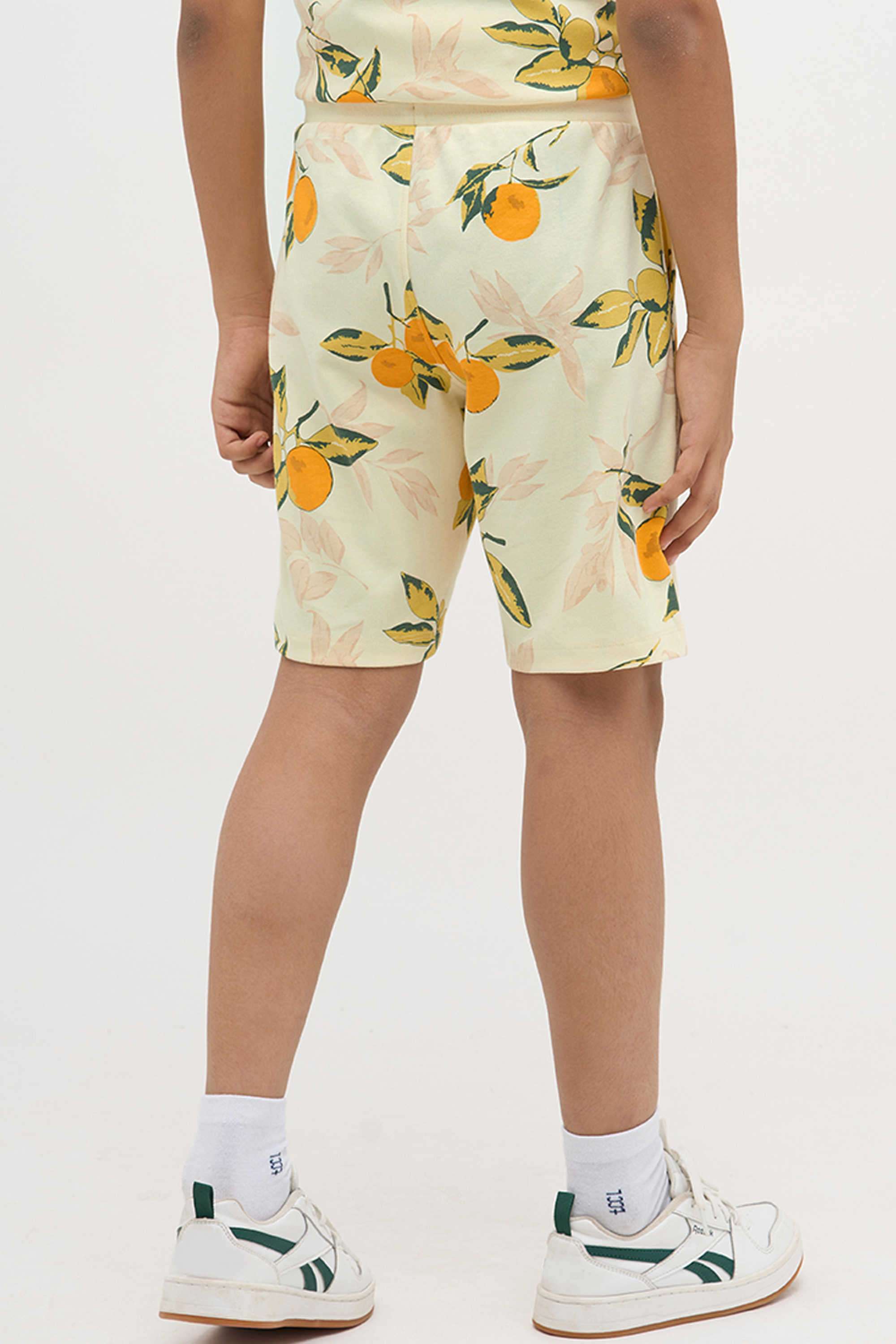 Textured-Regular-Fit-Cotton-Boy-s-Casual-Wear-Shorts