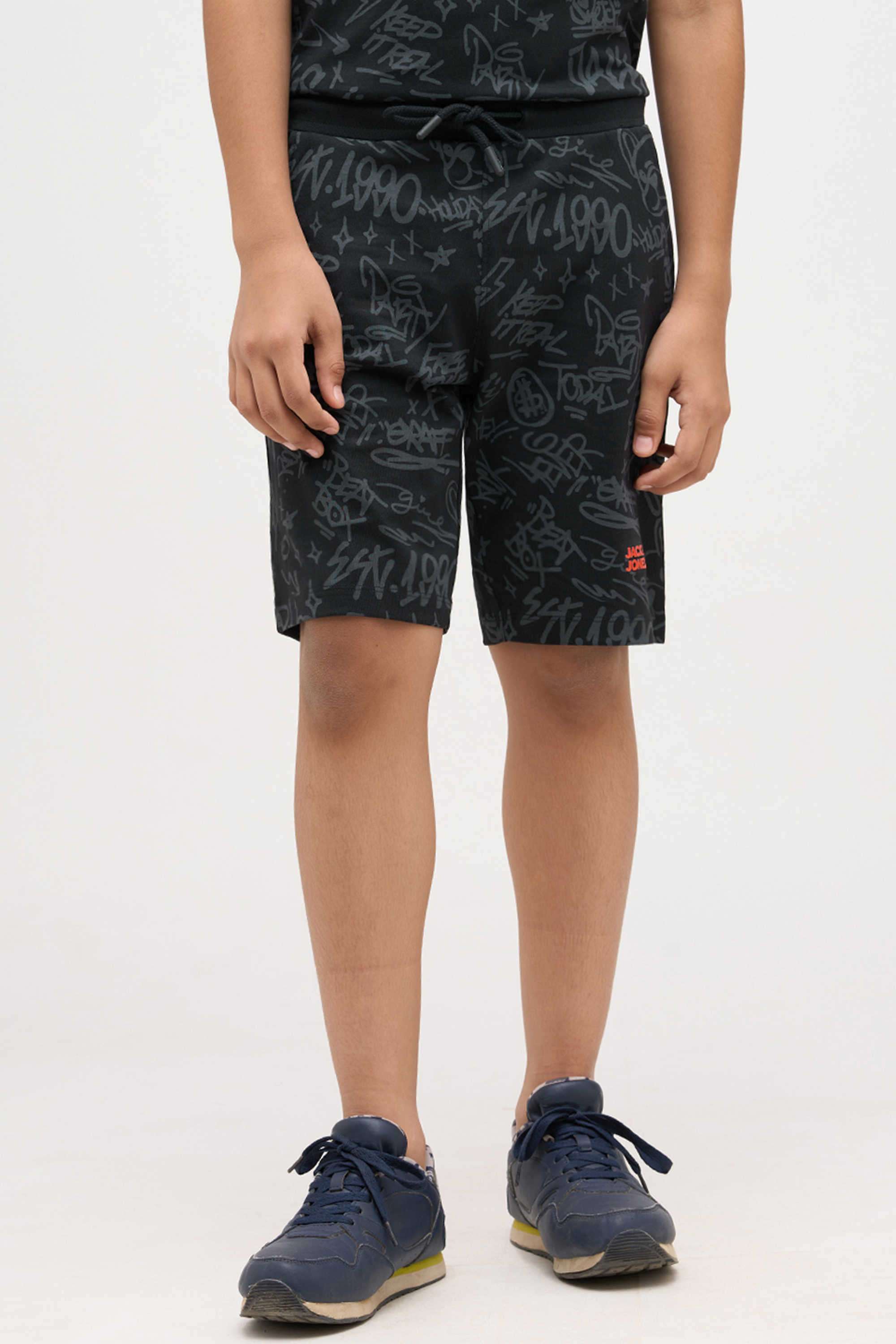 Textured-Regular-Fit-Cotton-Boy-s-Casual-Wear-Shorts