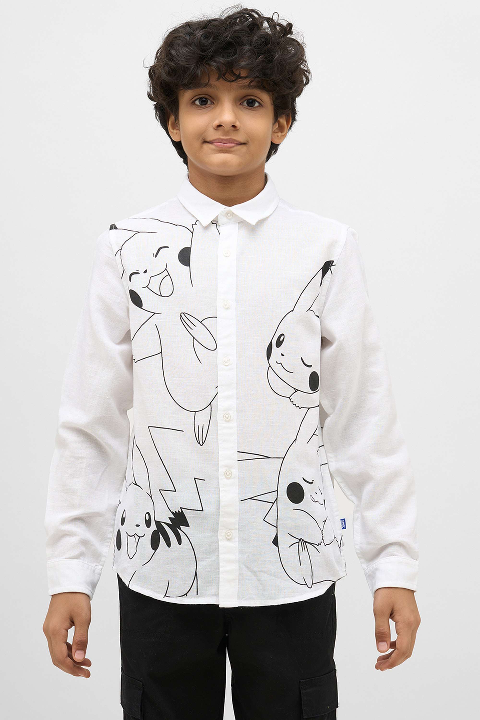 Printed-Cotton-Collared-Boys-Shirt
