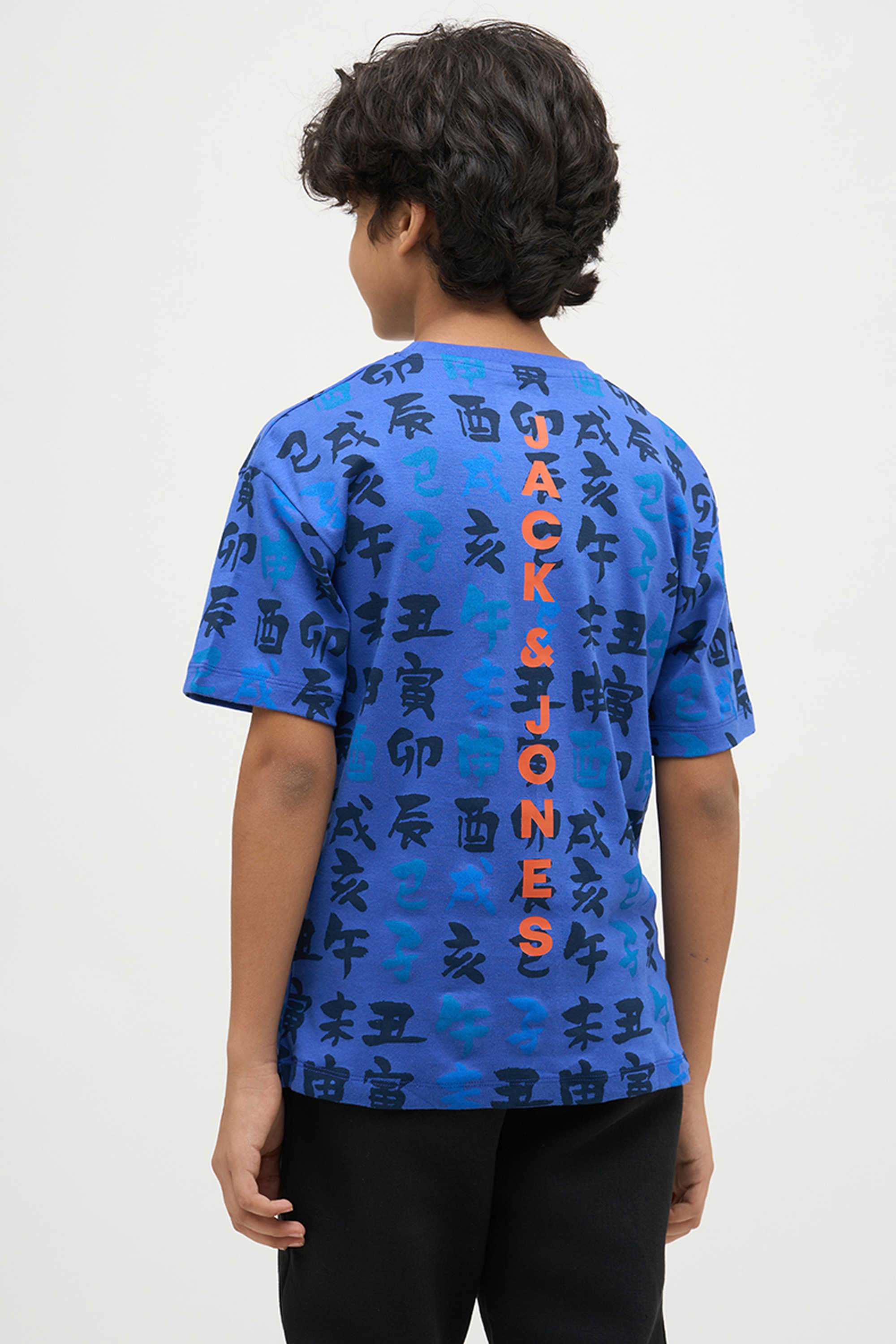 Textured-Cotton-Round-Neck-Boys-T-Shirt