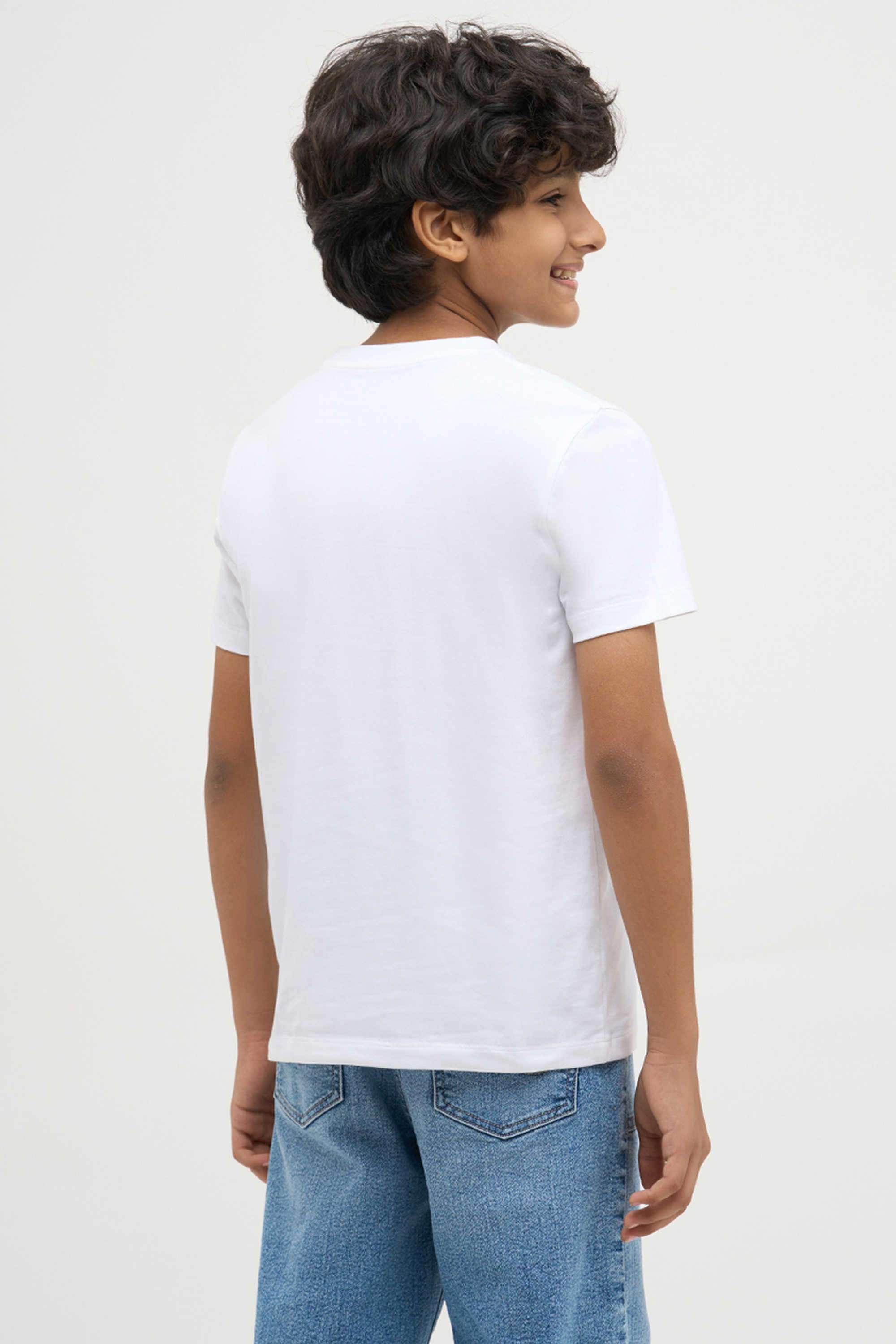 Textured-Cotton-Round-Neck-Boys-T-Shirt