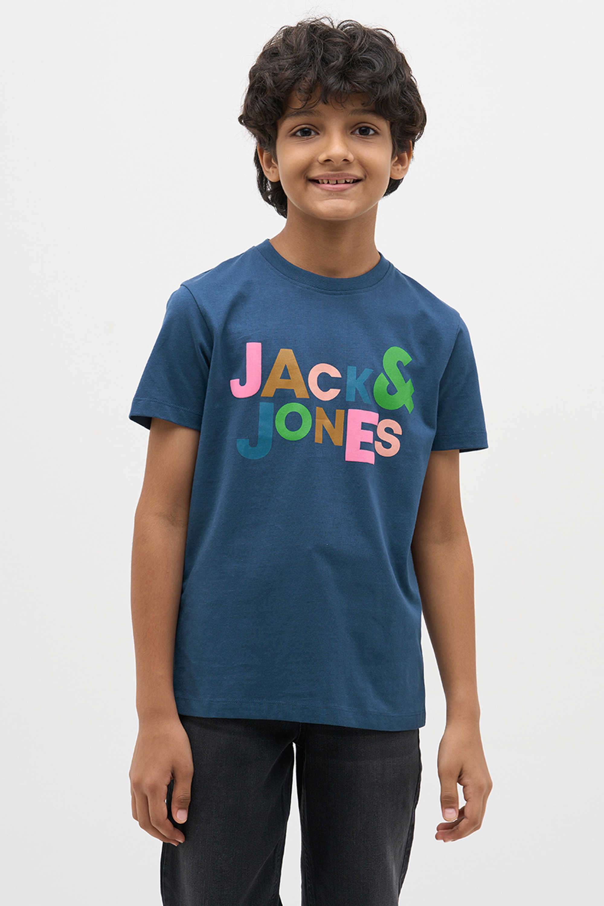 Textured-Cotton-Round-Neck-Boys-T-Shirt