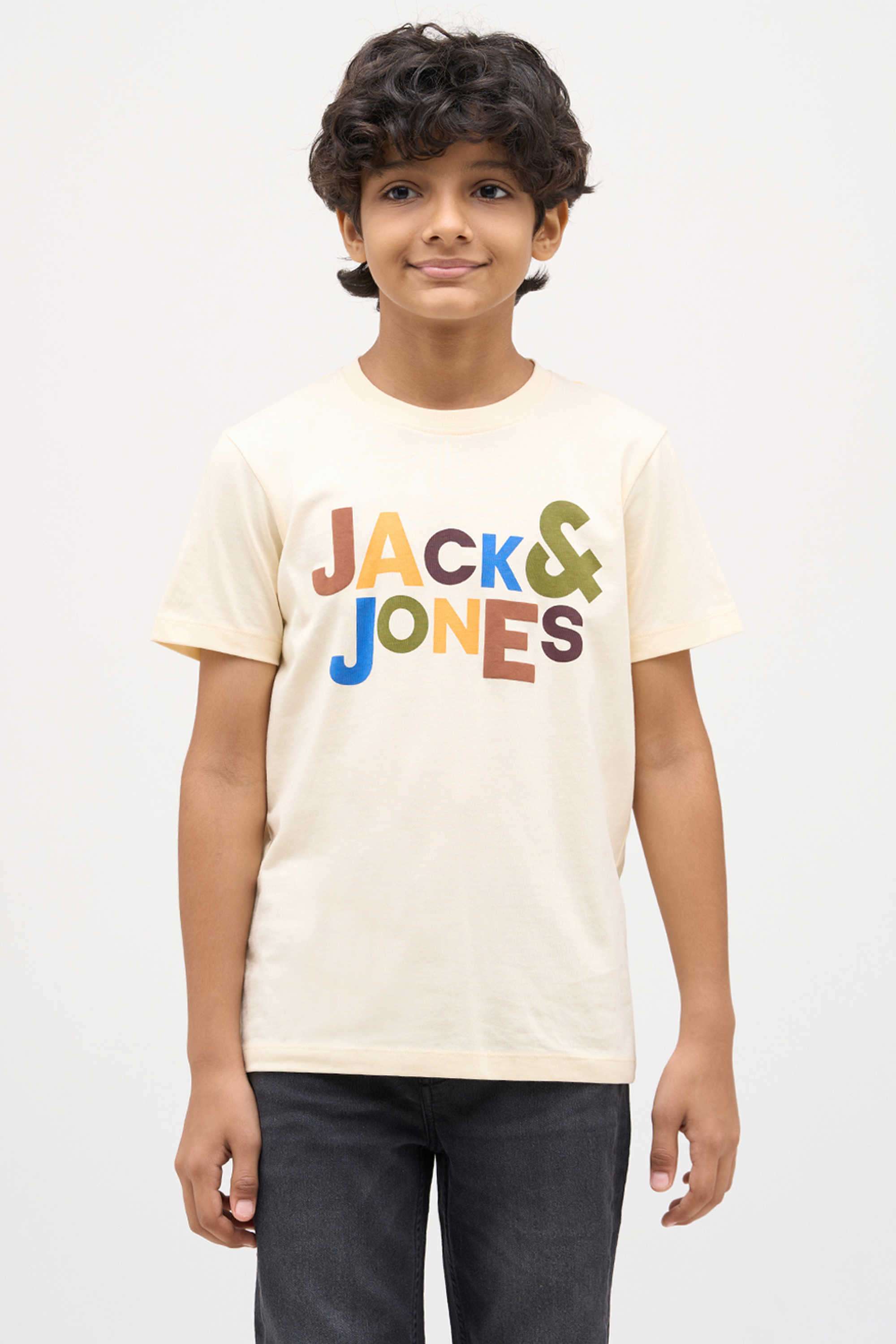 Textured-Cotton-Round-Neck-Boys-T-Shirt